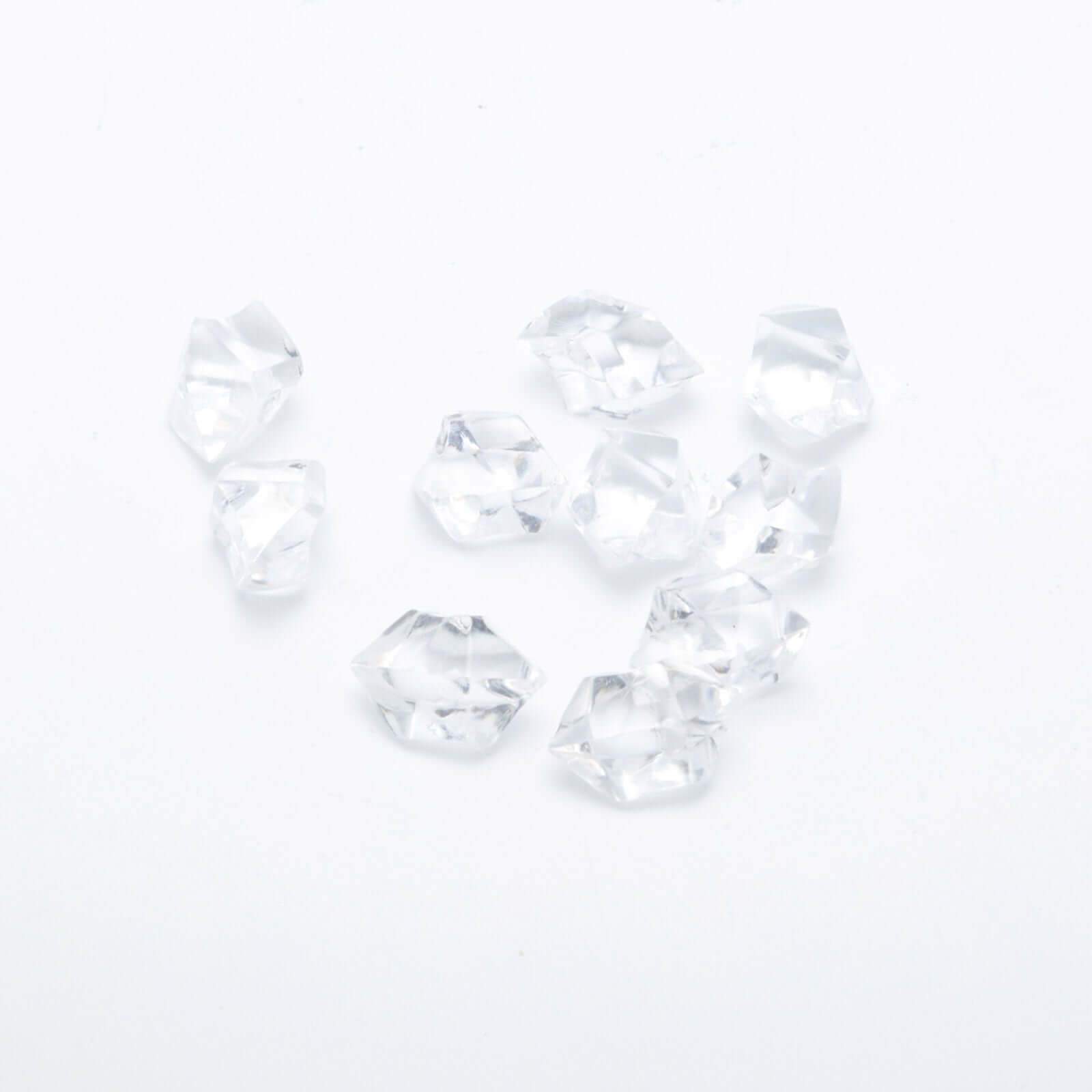 300 Pcs Acrylic Ice Bead Vase Fillers Large Clear - Stylish DIY Craft Crystals for Event Decor & Wedding Tables