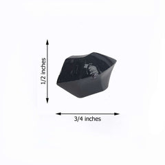 300 Pcs Acrylic Ice Bead Vase Fillers Large Black - Stylish DIY Craft Crystals for Event Decor & Wedding Tables