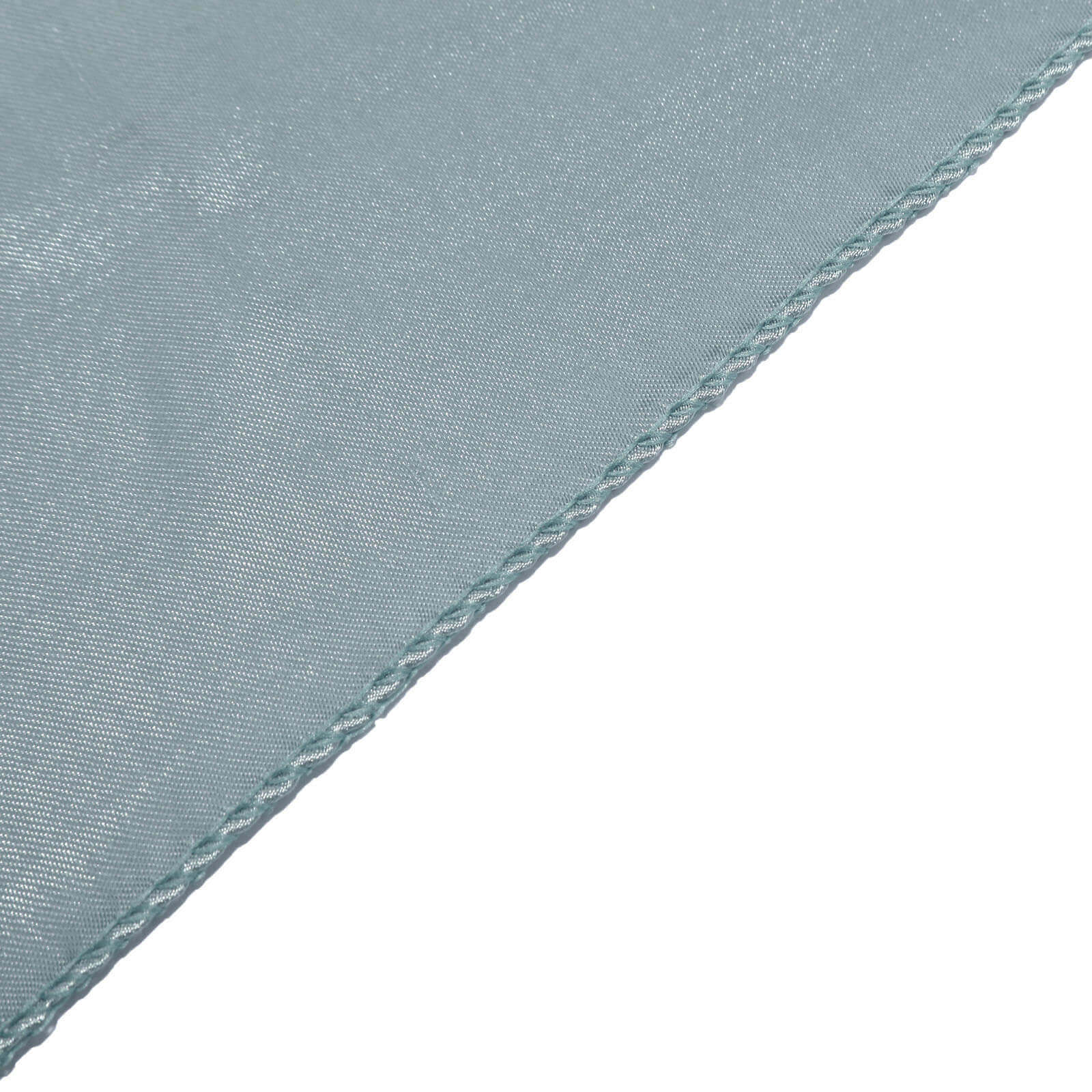 Satin Rectangular 90"x156" Tablecloth Dusty Blue - Seamless Table Cover