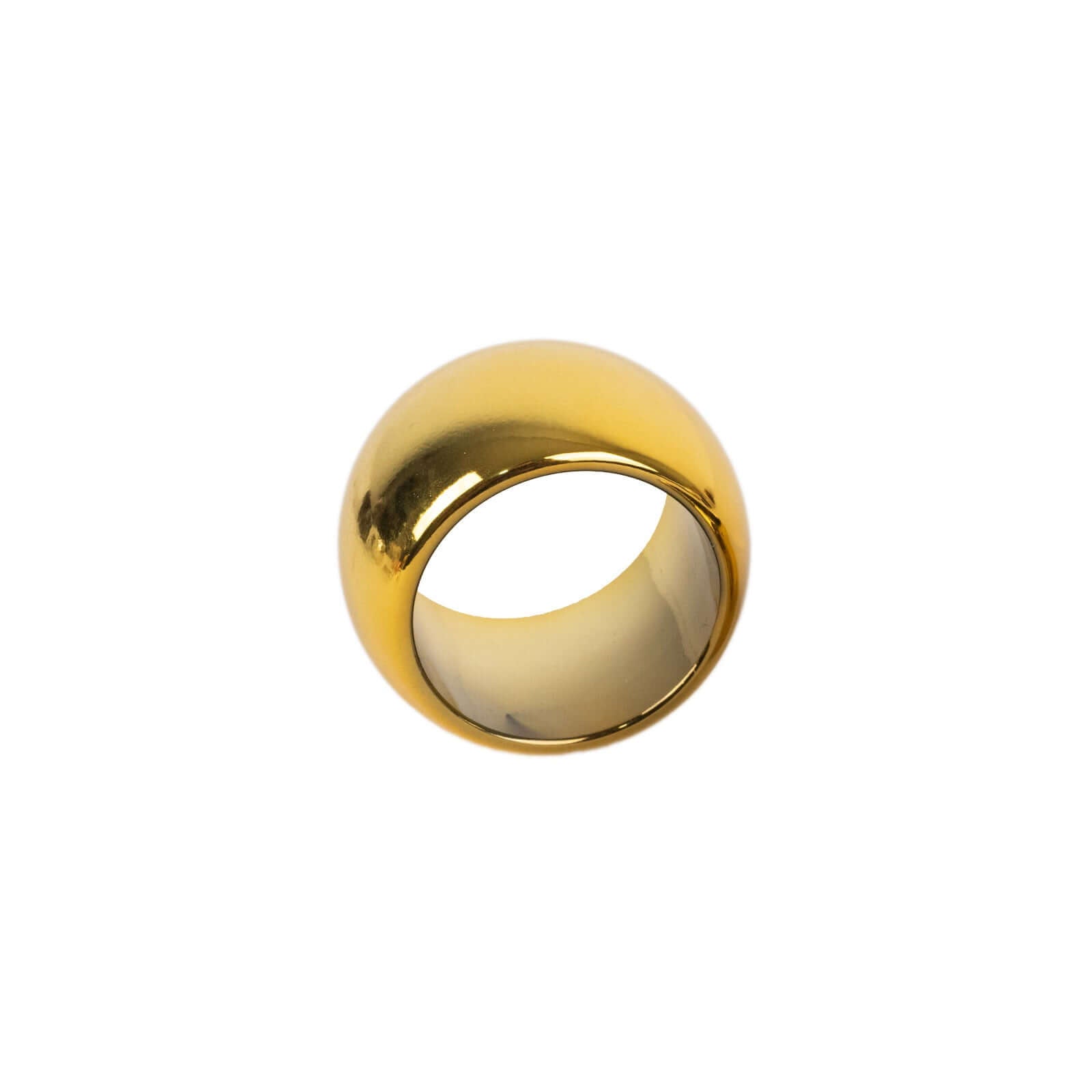4 Pack Shiny Metallic Gold Acrylic Napkin Rings