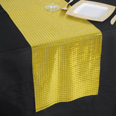 Mirror Foil 12"x108" Table Runner Gold - Shiny Metallic Party Table Decor