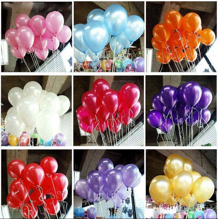 25 Pack 12" Shiny Pearl Lavender Lilac Latex Helium, Air or Water Balloons