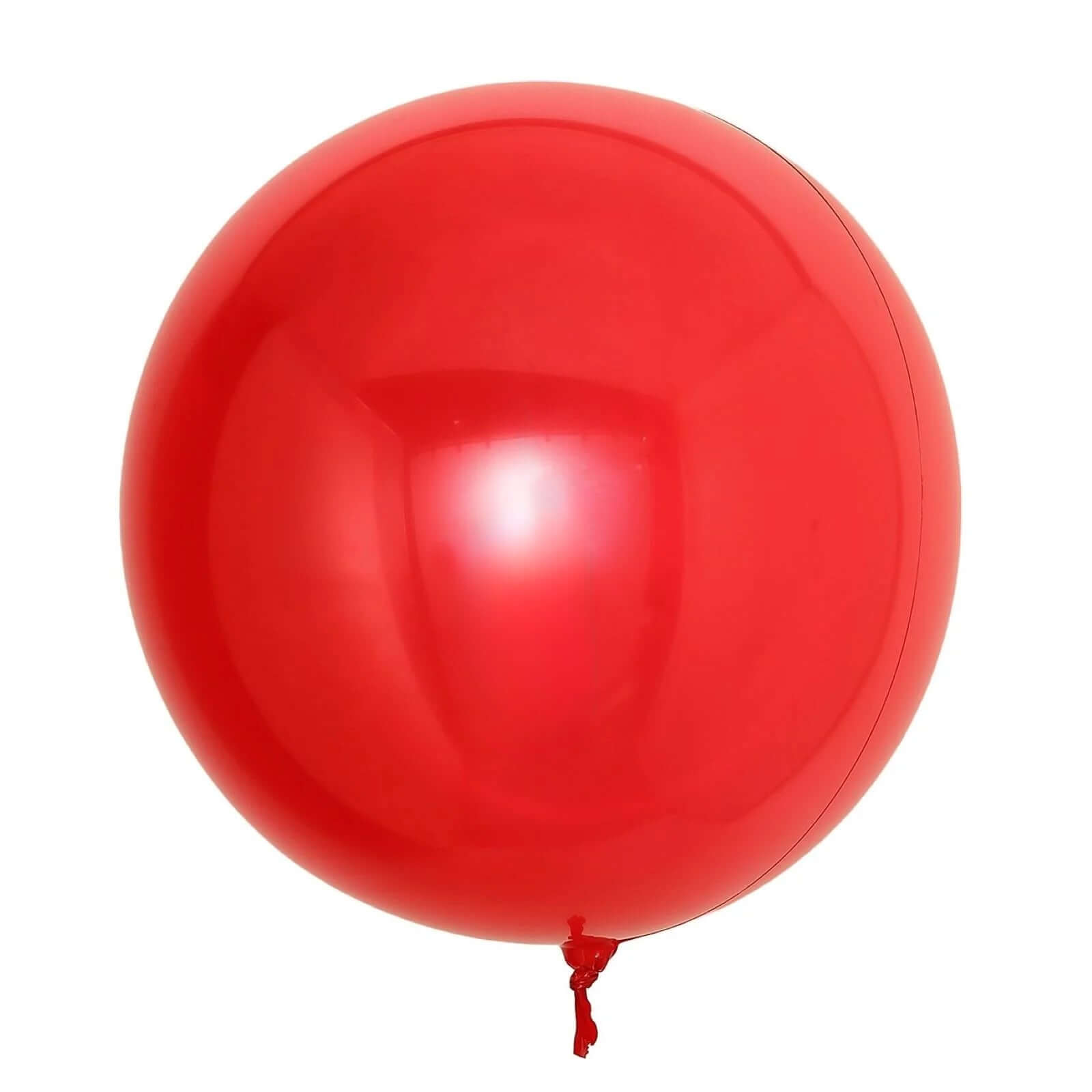 2 Pack 18" Shiny Red Reusable UV Protected Sphere Vinyl Balloons