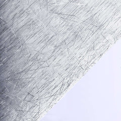 Metallic Tinsel Polyester 12"x108" Table Runner Silver - Shimmery Fringe Shag Table Decor