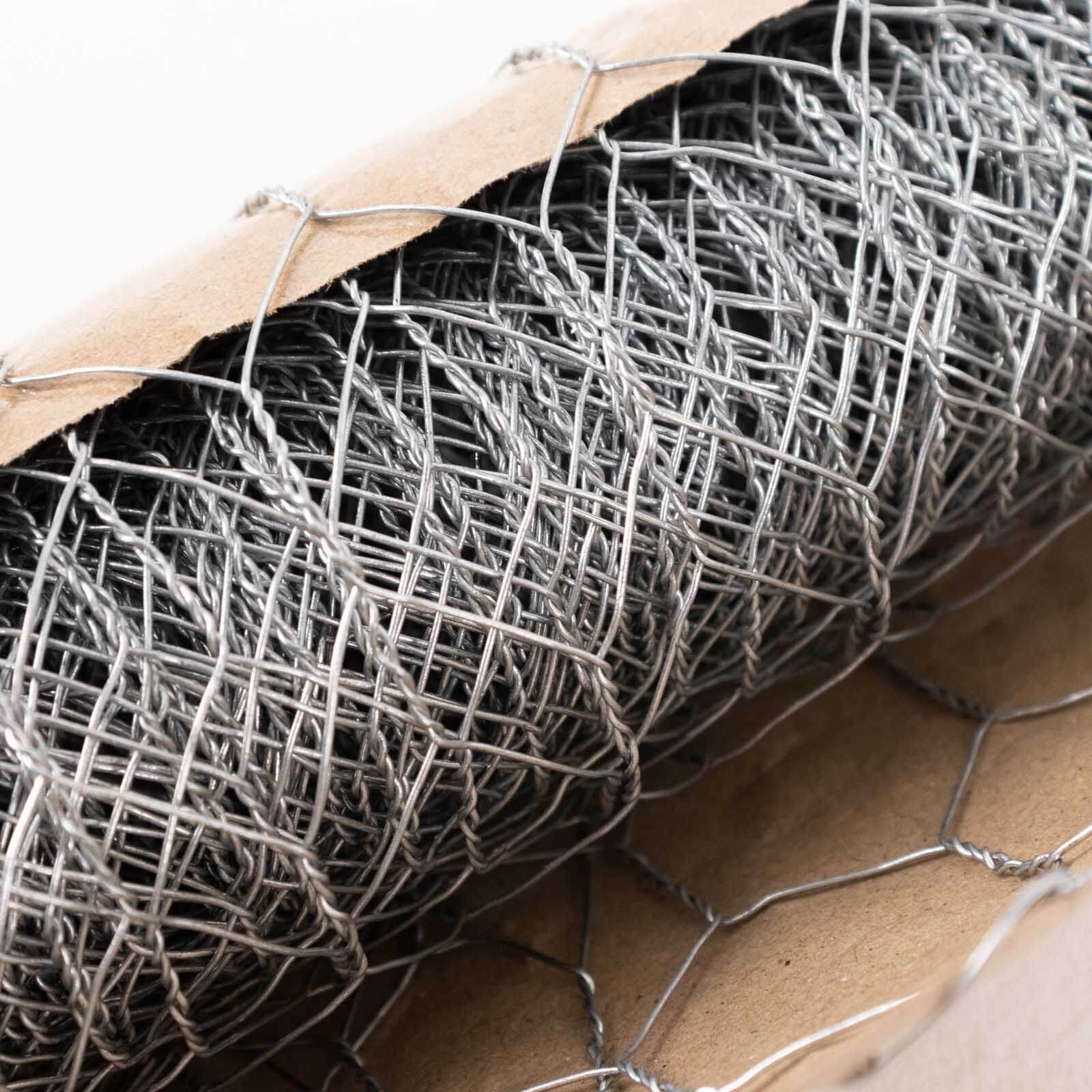 12"x16ft Silver Galvanized Metal Hexagonal Chicken Wire Mesh For DIY Crafts, Garden Fence Poultry Netting