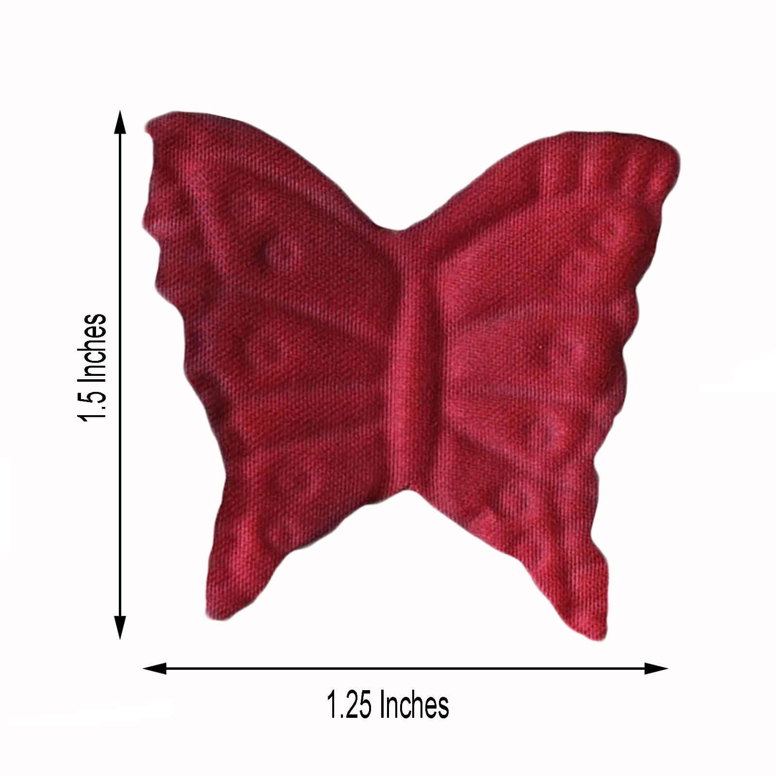 500-Pack Butterfly Scatters Burgundy Silk Confetti - Decorative Party Table Accents