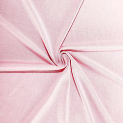 Spandex 24"-32" Round Cocktail Table Cover Blush - Easy to Maintain Stretch Fitted Highboy Tablecloth