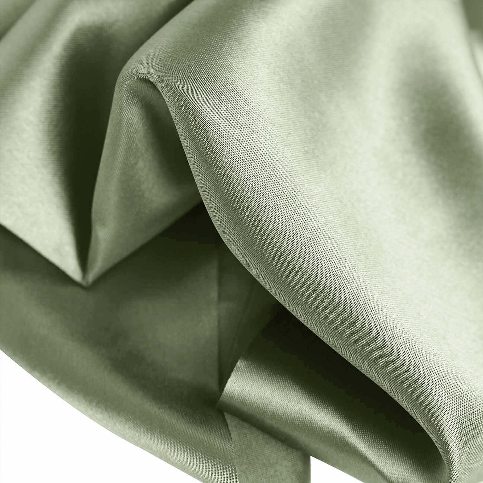 12"x10yd Dusty Sage Green Satin Fabric Bolt, DIY Craft Wholesale Fabric