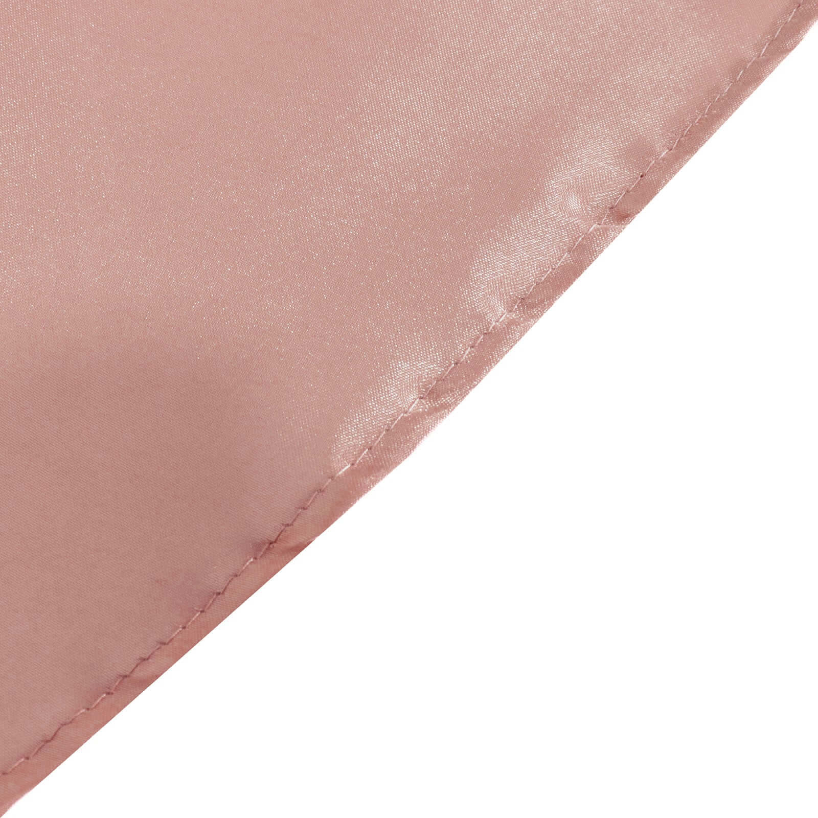 Satin 90" Round Tablecloth Dusty Rose - Smooth and Lustrous Table Cover