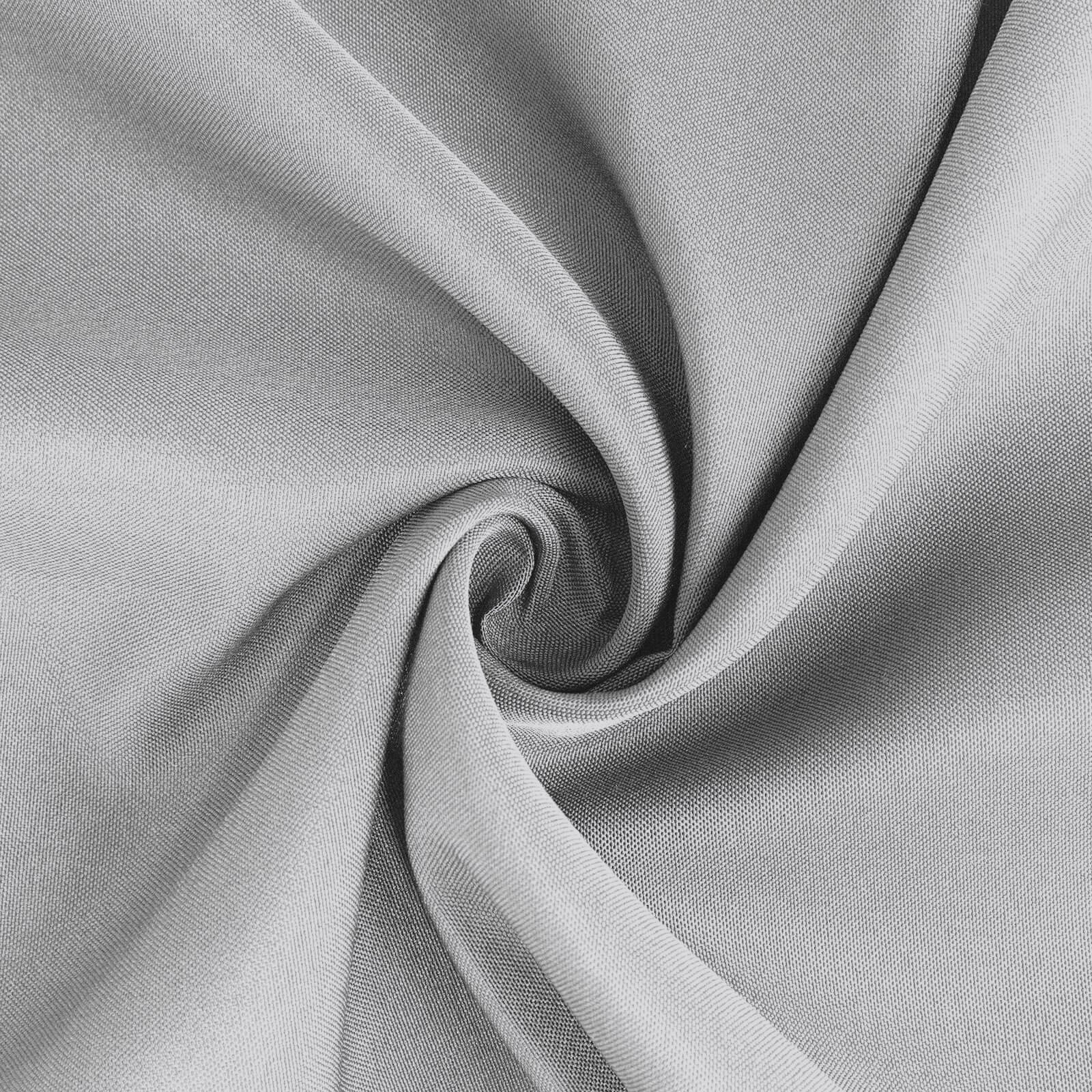 Premium Polyester 60"x126" Rectangle Tablecloth Silver - Stain-Resistant 220GSM Finish Table Cover