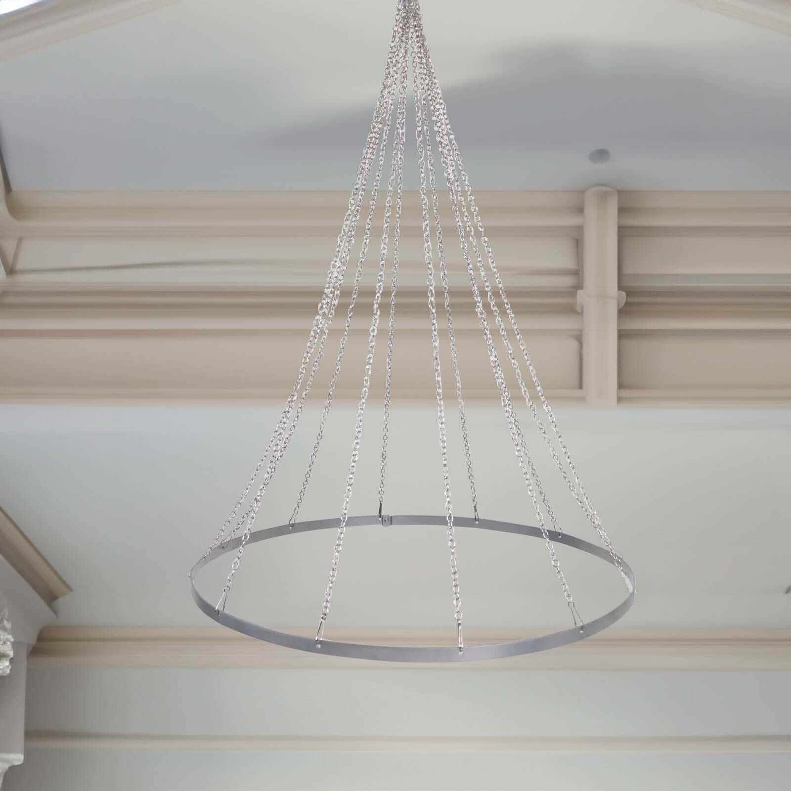 30" Hanging Hoop Ring Hardware For 12-Panel Ceiling Drapes and FREE Tool Kit