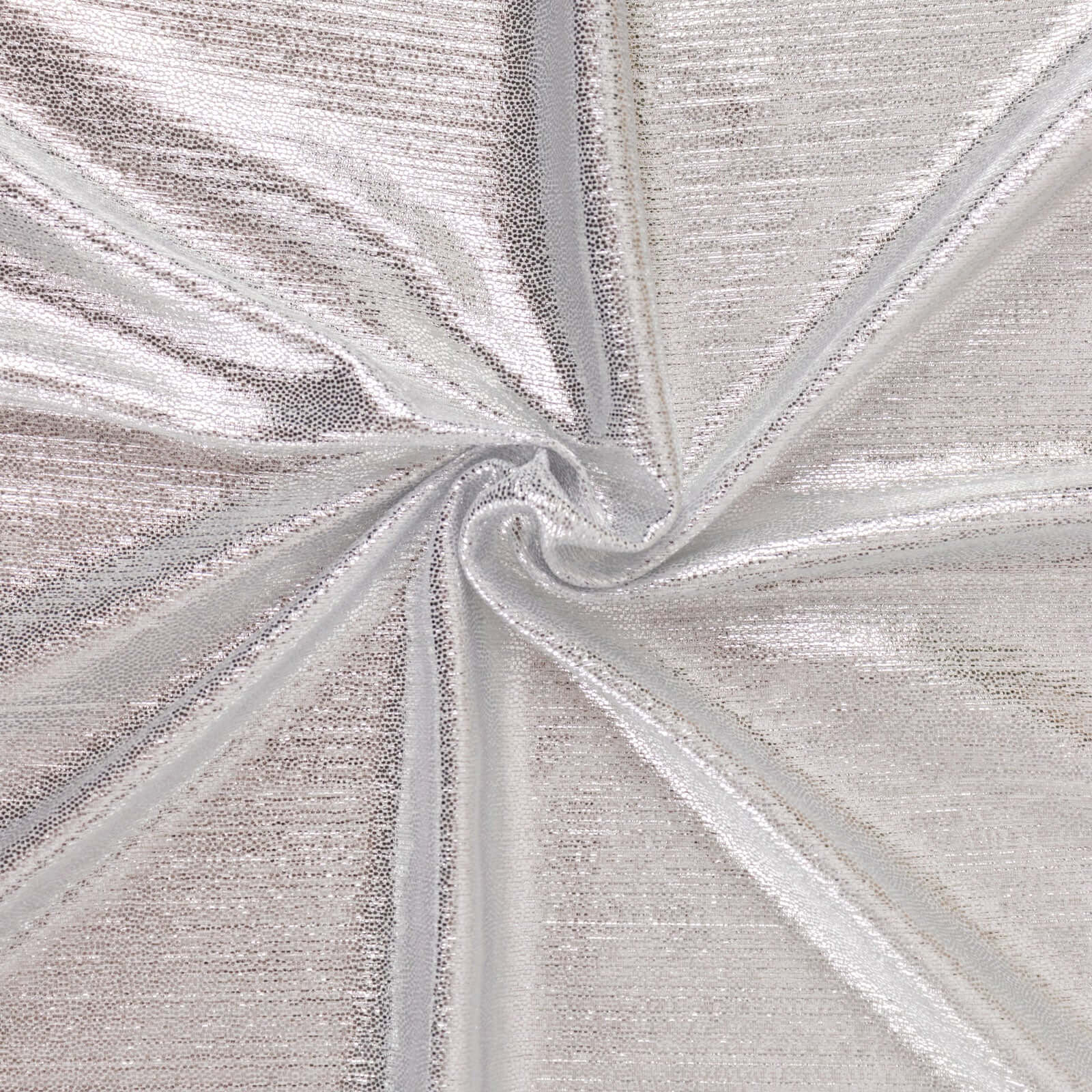 5 Pack Polyester 20"x20" Napkins Silver Shimmer Sequin Dots - Luminous Cloth Napkins