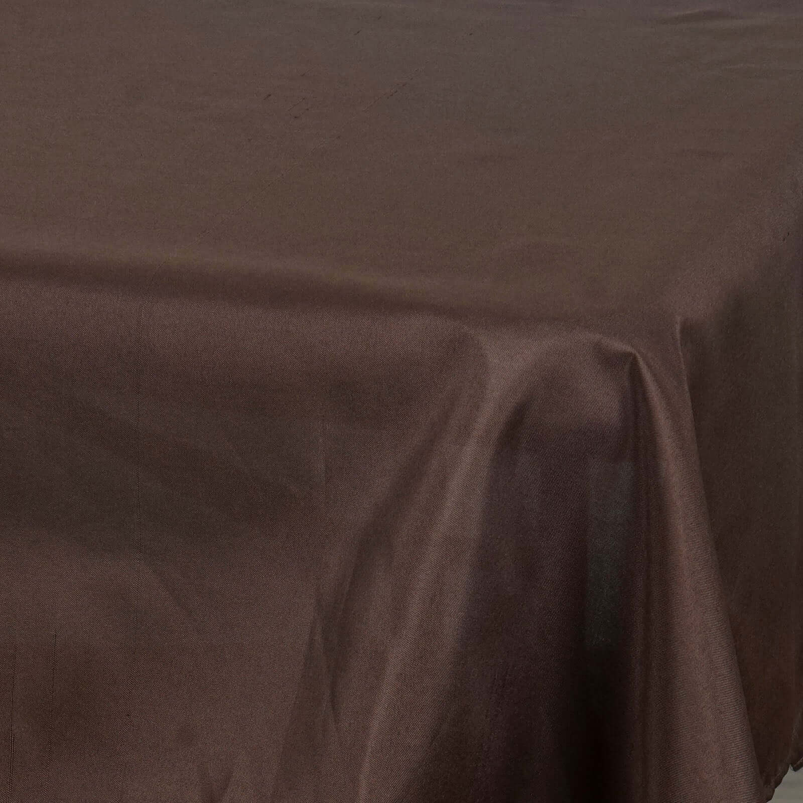 Polyester Square 54"x54" Tablecloth Chocolate - Wrinkle-Resistant & Durable Table Cover