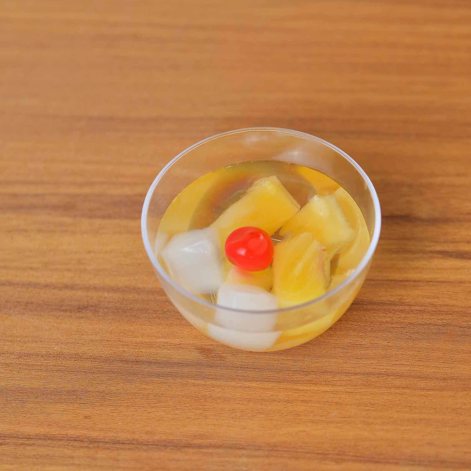 12-Pack Plastic Mini Snack Bowls Clear - Compact Disposable Bowls for Parties 4oz