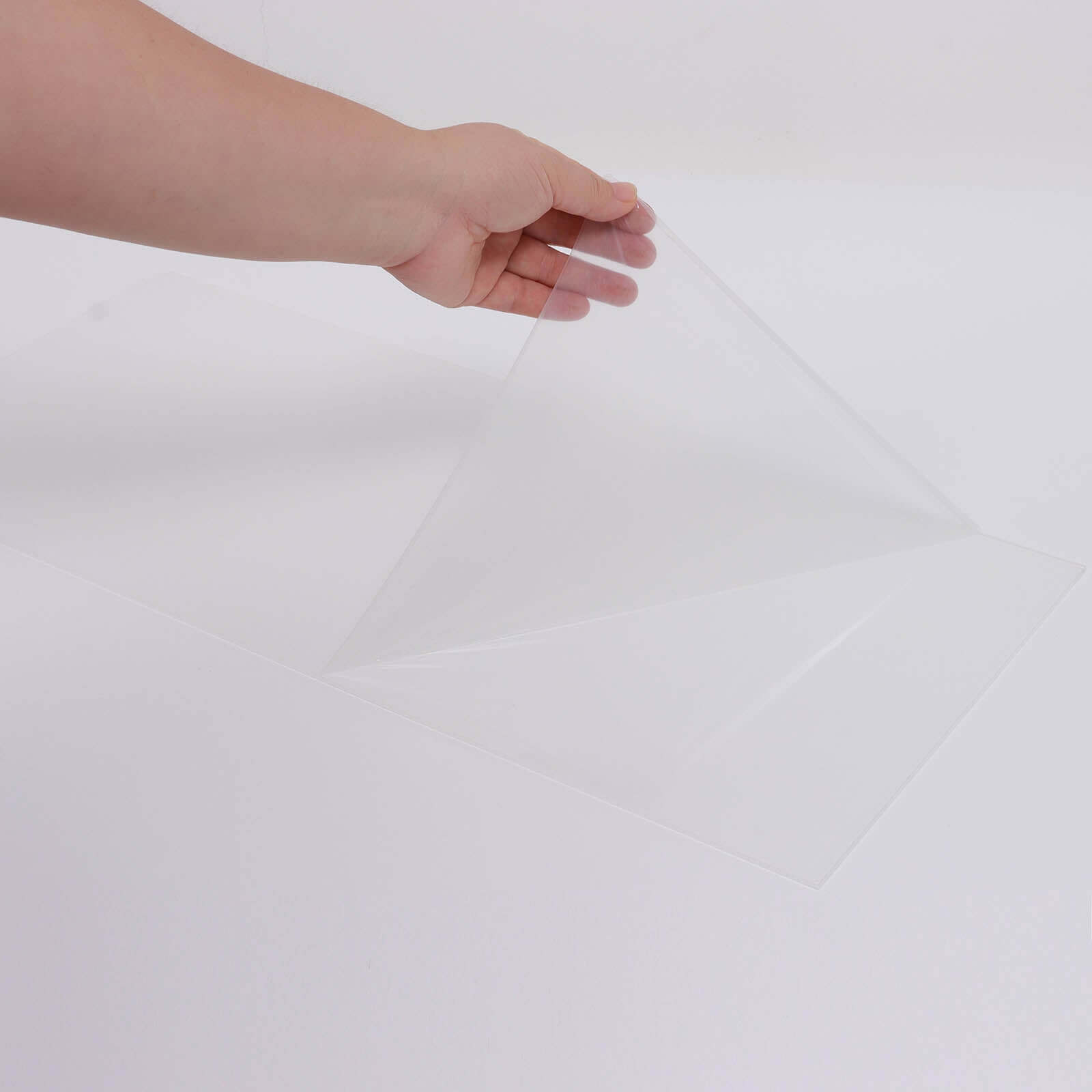 2-Pack Acrylic Plexiglass Sheets Rectangular Side Plates White - Protective Film Coating 24"x10"