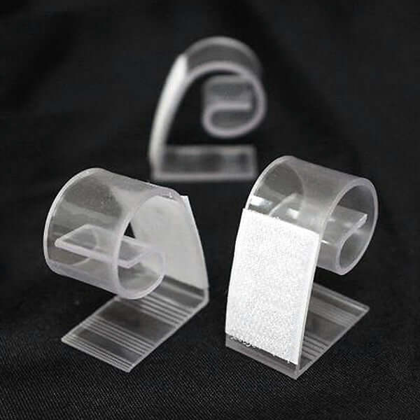 12Pcs 1.2" Adjustable Large Plastic Table Skirt Clips