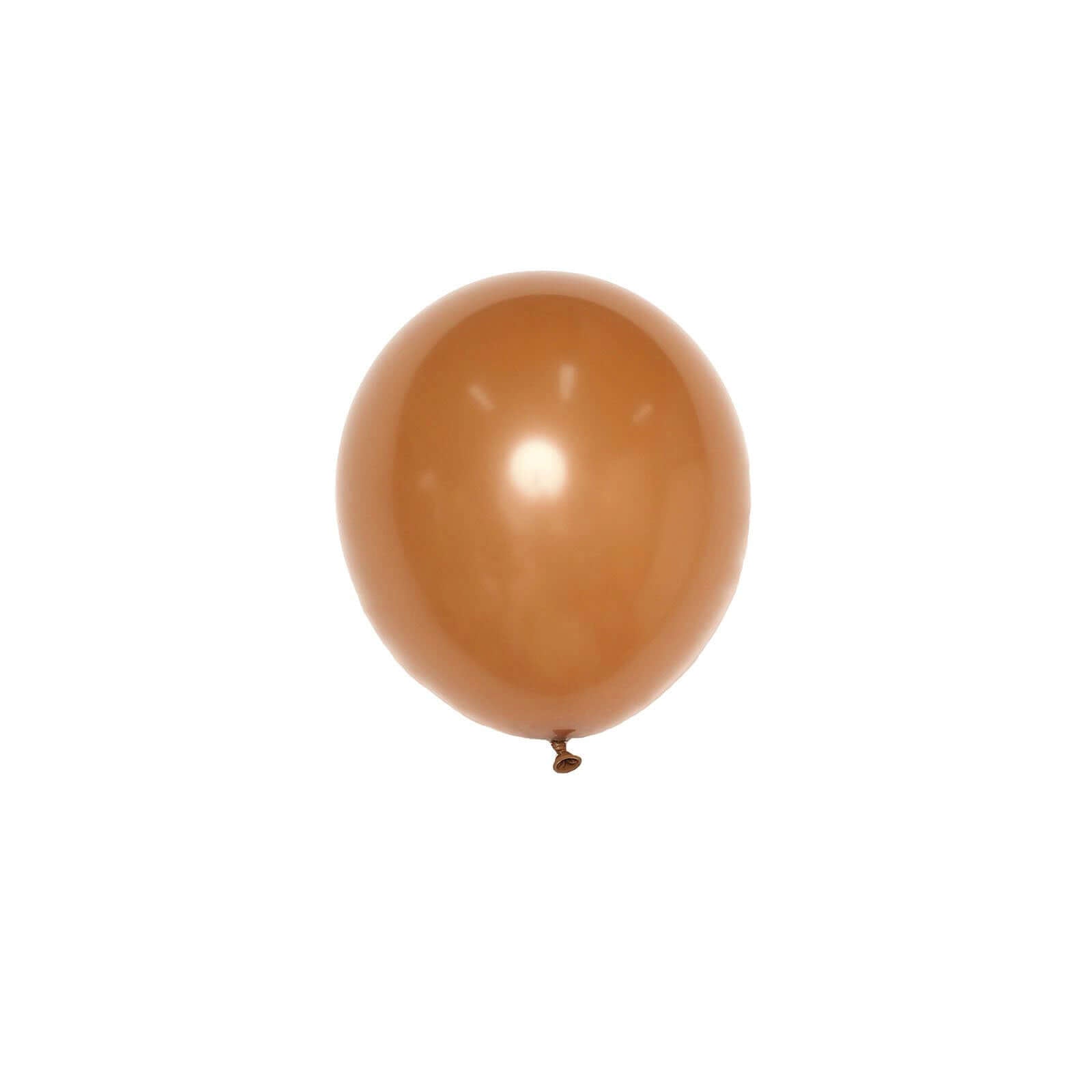 25 Pack 12" Matte Pastel Caramel Helium or Air Latex Party Balloons