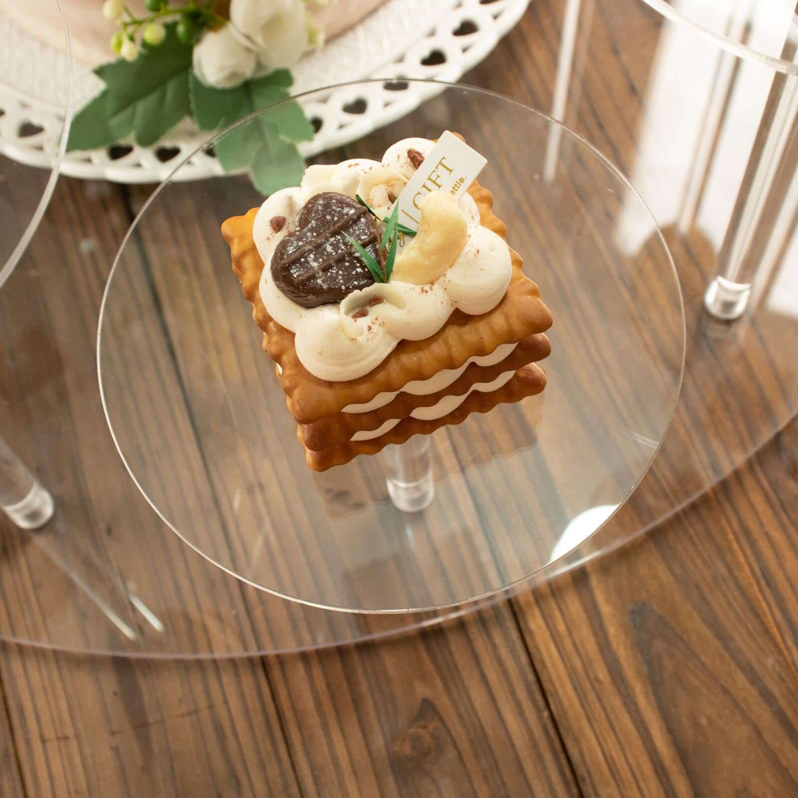 Acrylic Cake Stand with 12-Arm Tiered Cupcake Holders Clear - Easy Assembly Multi-layer Dessert Display Centerpiece Tower for Weddings Gala Events & Celebrations 29"