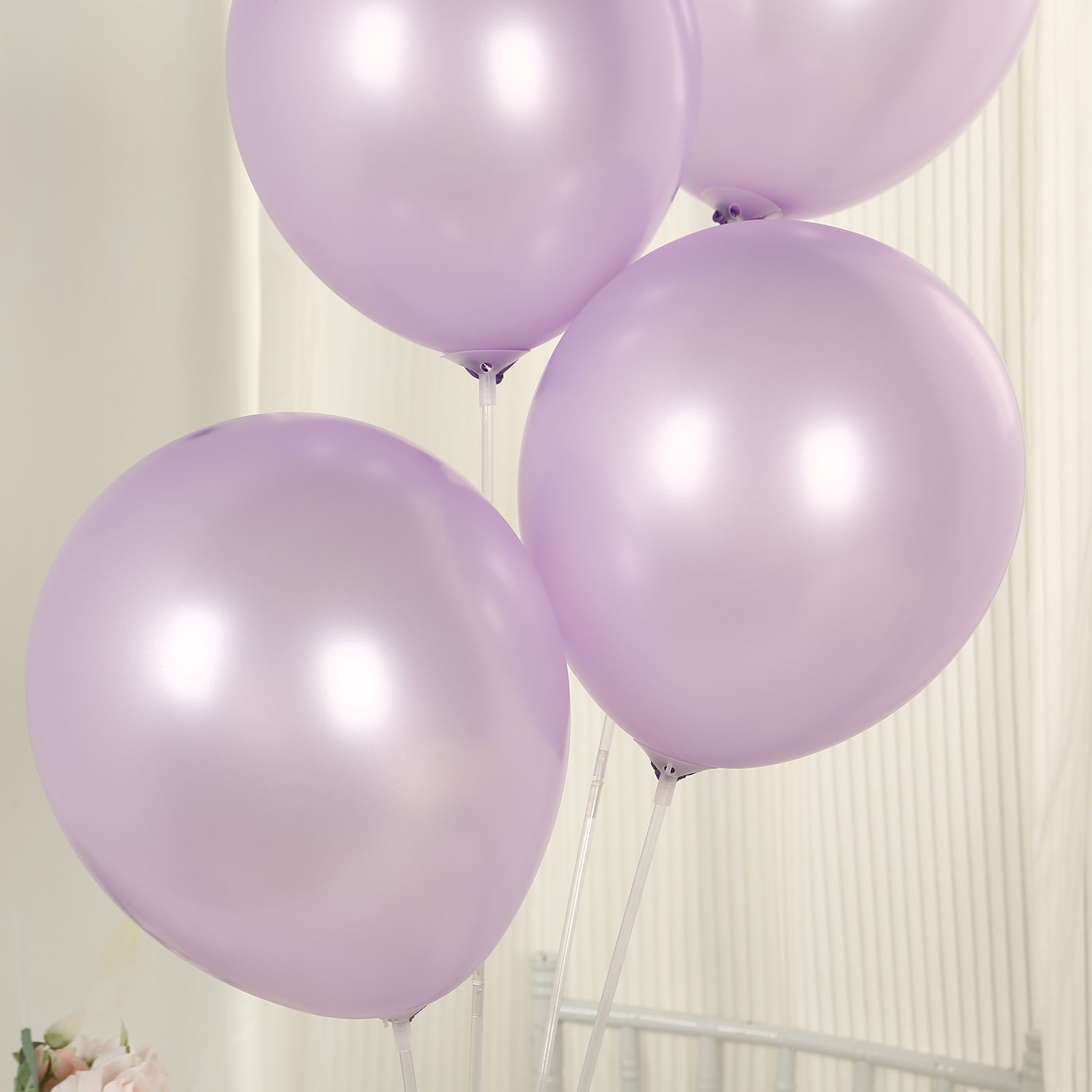 50 Pack Lavender Lilac Biodegradable Balloons, 12" Thickened Extra Strong Eco-friendly Latex Helium Party Balloons
