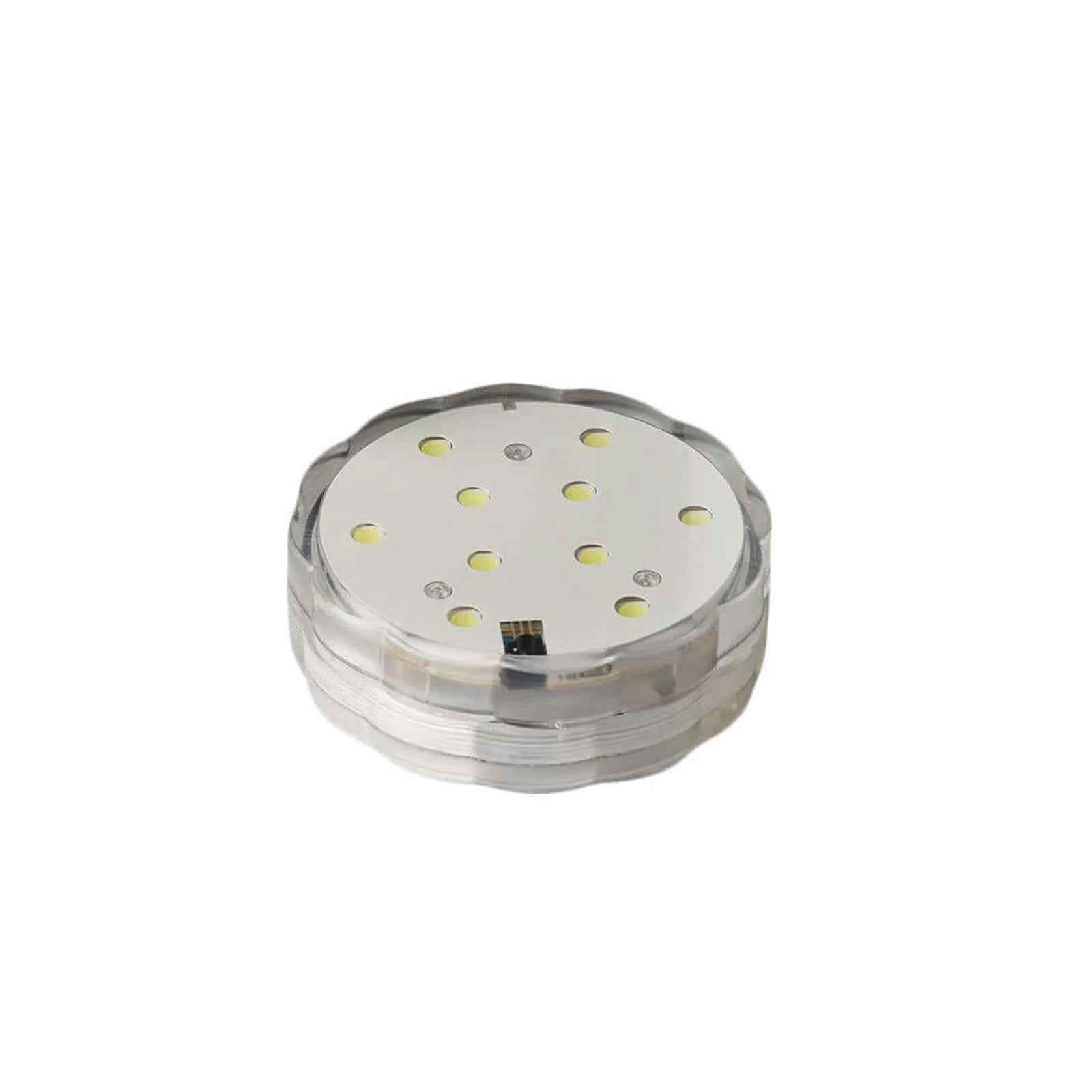 4-Pack LED Disc Lights Flower Shaped Design Warm White - Remote Operated DIY Lighting 3"