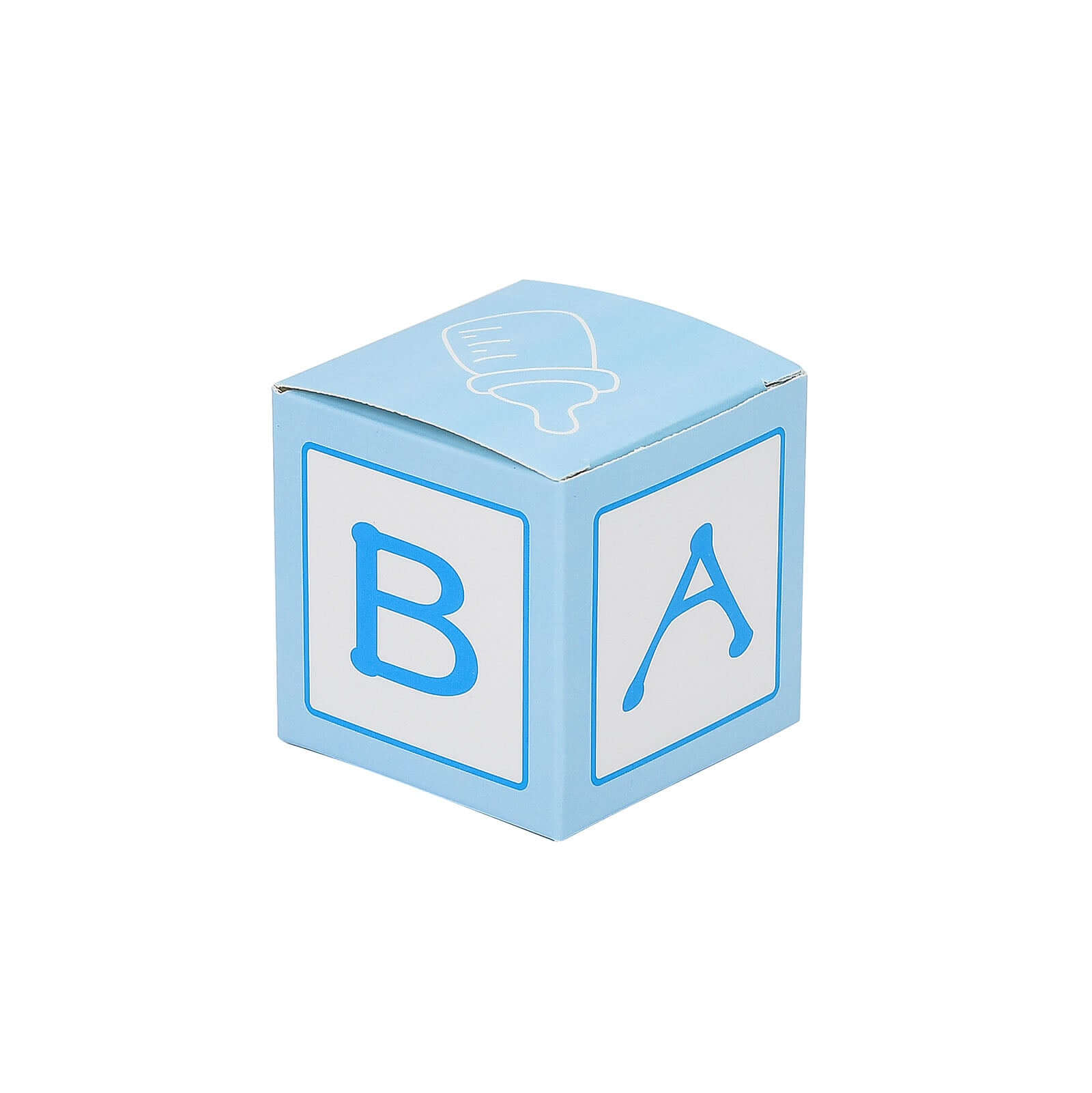 25 Pack 2" Light Blue Baby Shower Party Favor Candy Gift Boxes