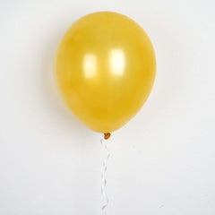 25 Pack 12" Shiny Pearl Gold Latex Helium, Air or Water Balloons