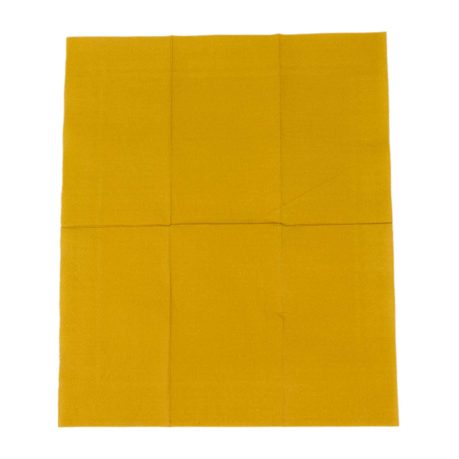 50-Pack Paper Napkins Soft Gold - Disposable 2-Ply Cocktail and Beverage Napkins for Weddings