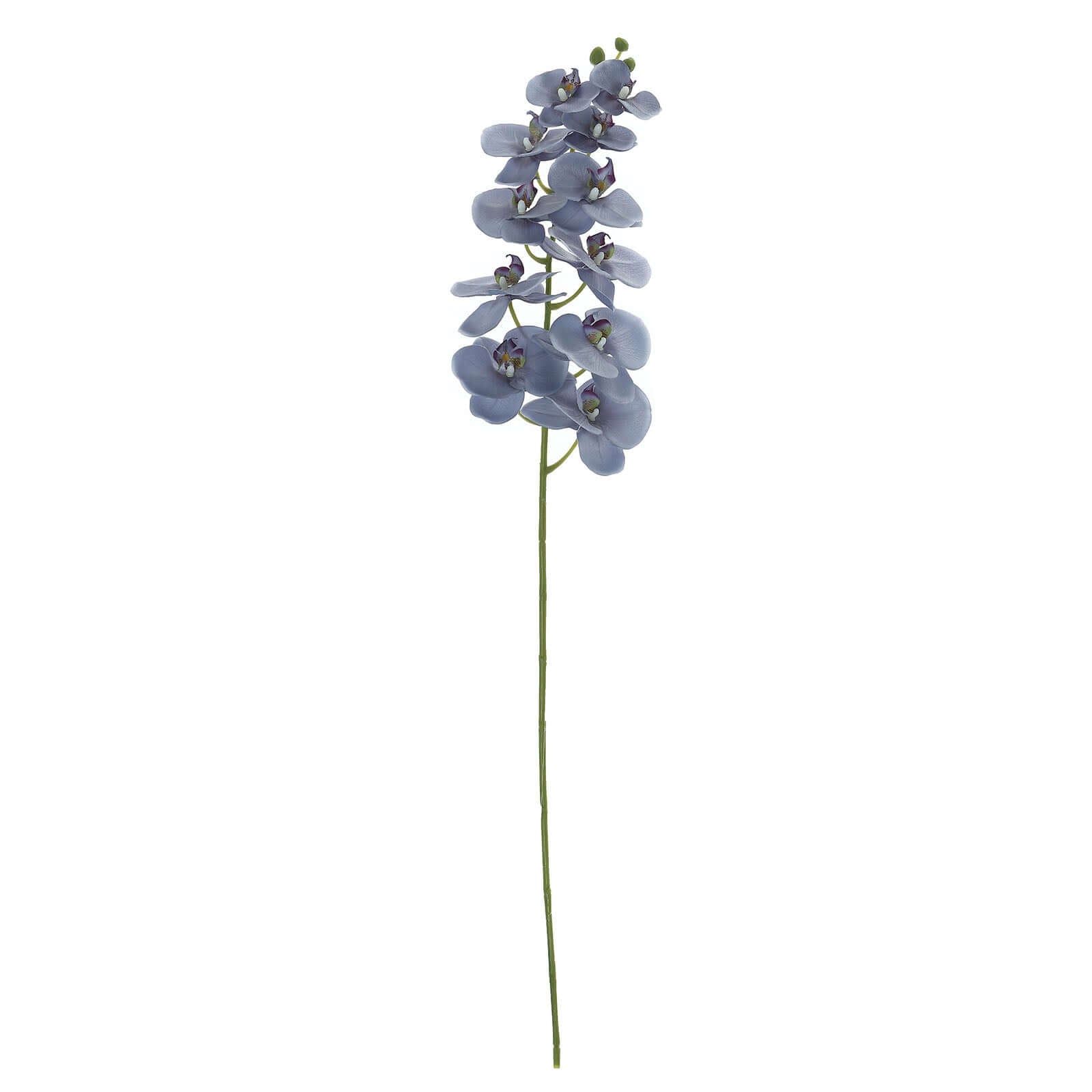2 Stems 40" Tall Charcoal Gray Artificial Silk Orchid Flower Bouquets
