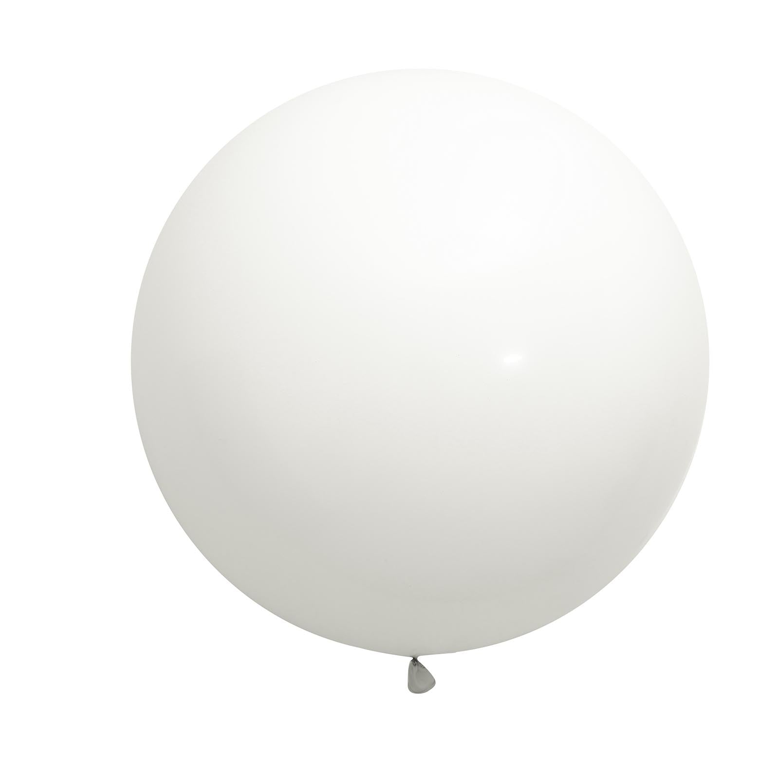 2 Pack 32" Large Balloons Helium or Air Latex Balloons Pastel White