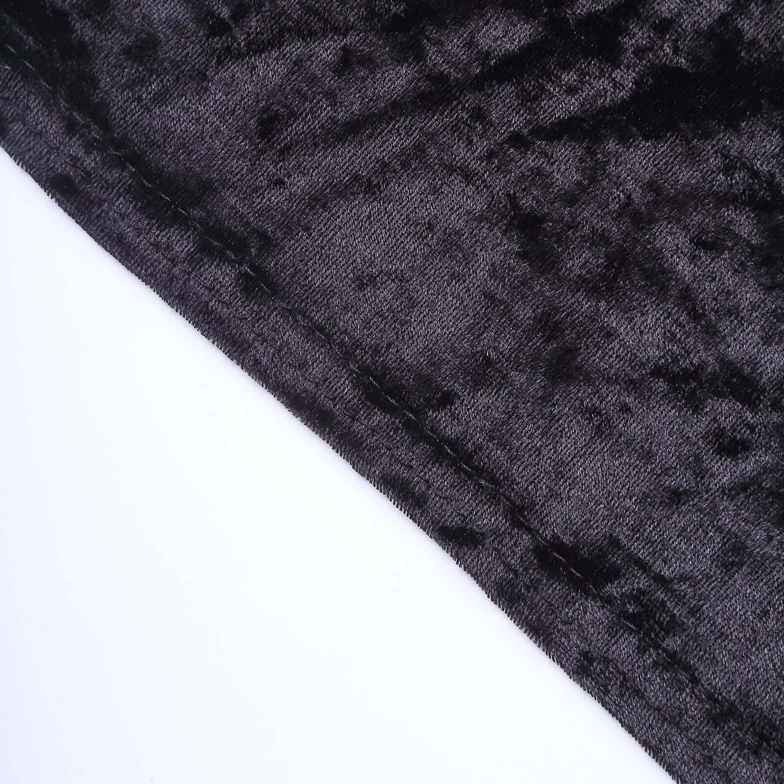 Crushed Velvet Spandex 32" Round Cocktail Table Cover Black Smooth Highboy Tablecloth