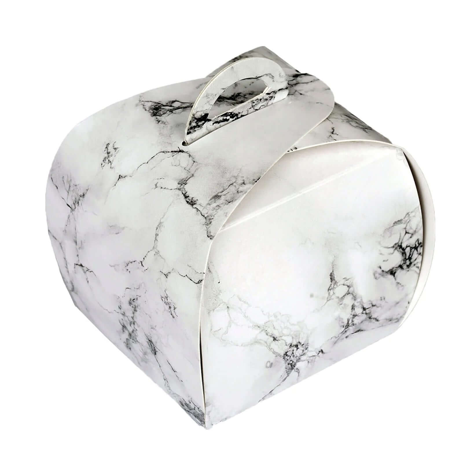25 Pack 3.5" Marble Cupcake Party Favor Gift Boxes DIY Easy Assembly