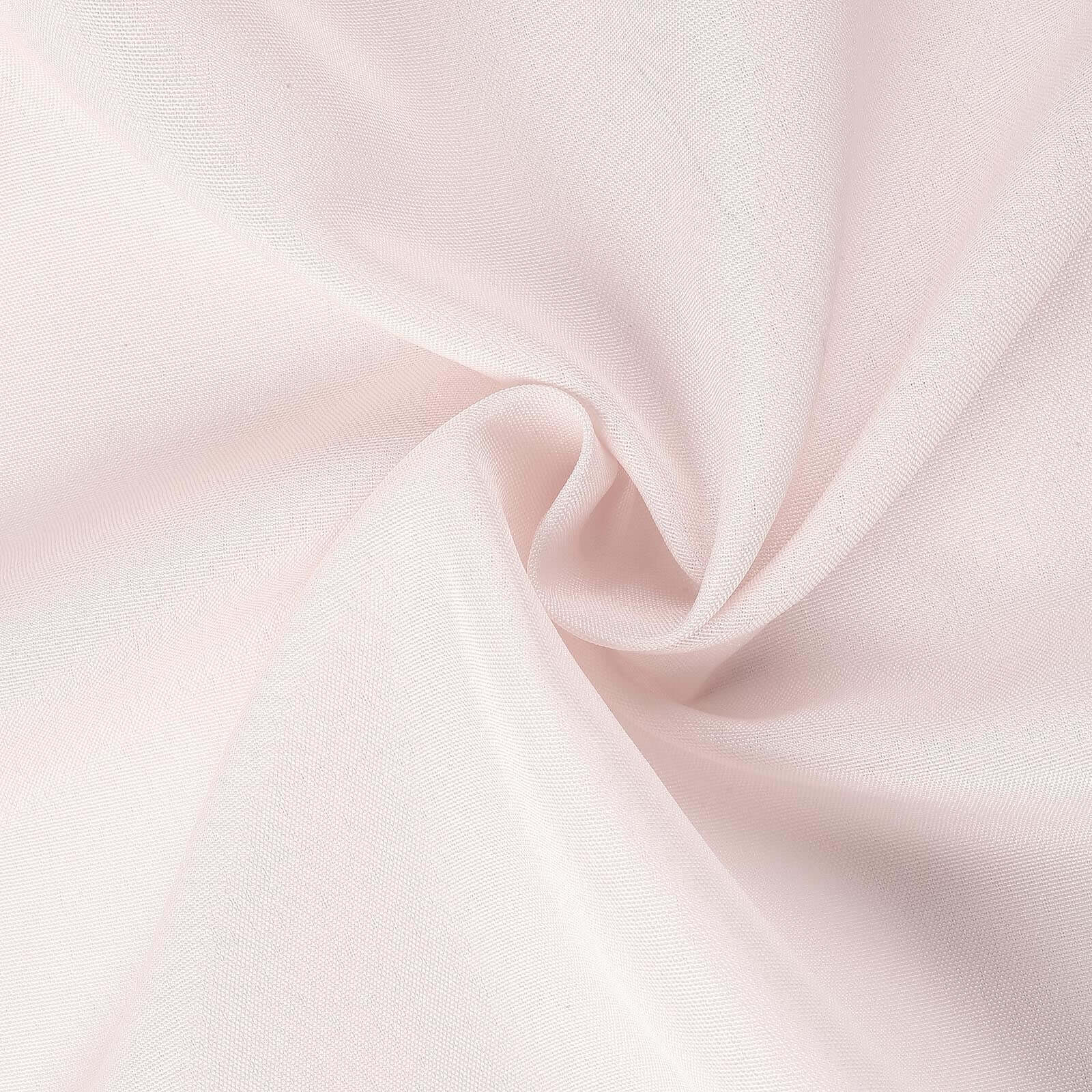 Polyester Slip On Folding Chair Covers Blush - Stain-Resistant Reusable Durable Fabric