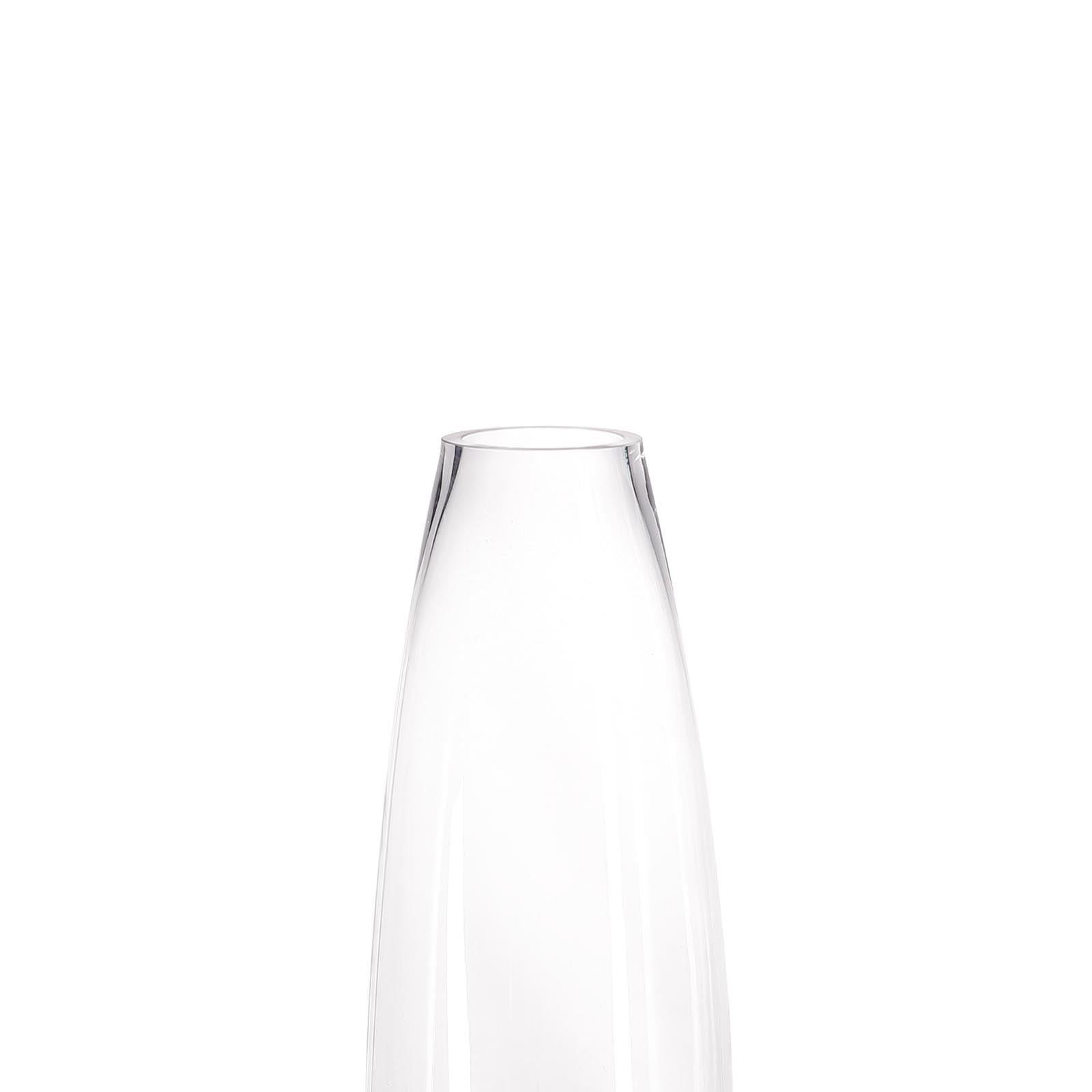 Glass Vase Cylinder Design Tapered Clear - Durable Heavy Duty Flower Centerpiece for Events 31"