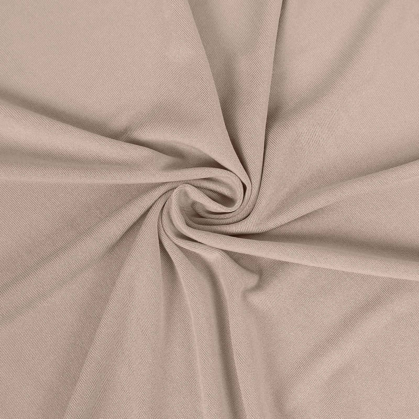 Stretch Spandex 96"x30" Rectangle Table Cover Nude - Durable Form-Fitting Tablecloth