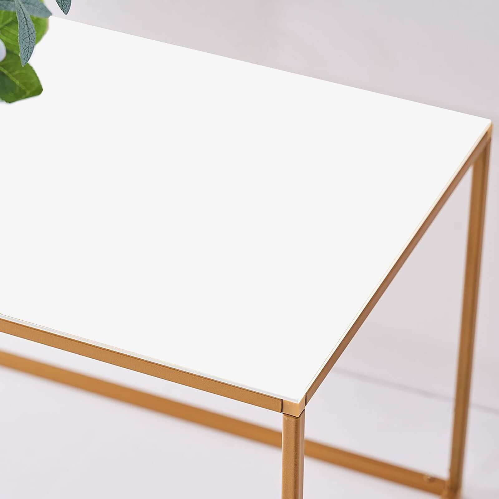 2-Pack Acrylic Plexiglass Sheets Rectangular Side Plates White - Protective Film Coating 40"x12"