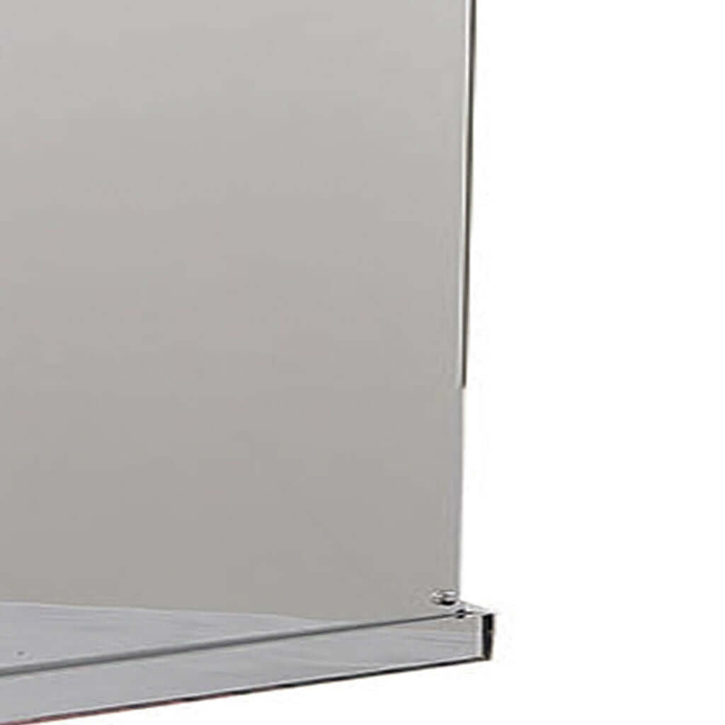 Set of 5 Silver Mirror Finish Acrylic Display Boxes, Pedestal Risers with Interchangeable Lid and Base - 12",16",24",32",40"
