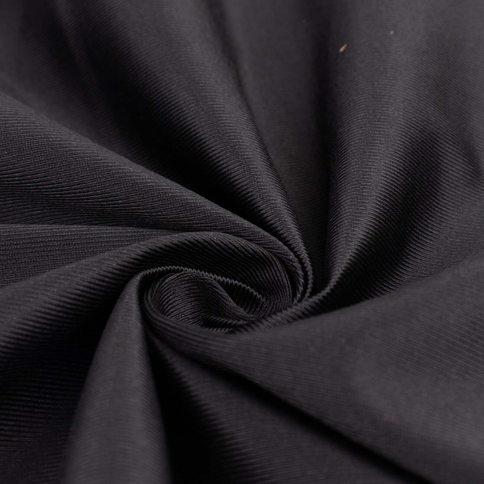 Premium Black Scuba Polyester Fabric Roll, Wrinkle Free DIY Craft Fabric Bolt- 60"x10 Yards