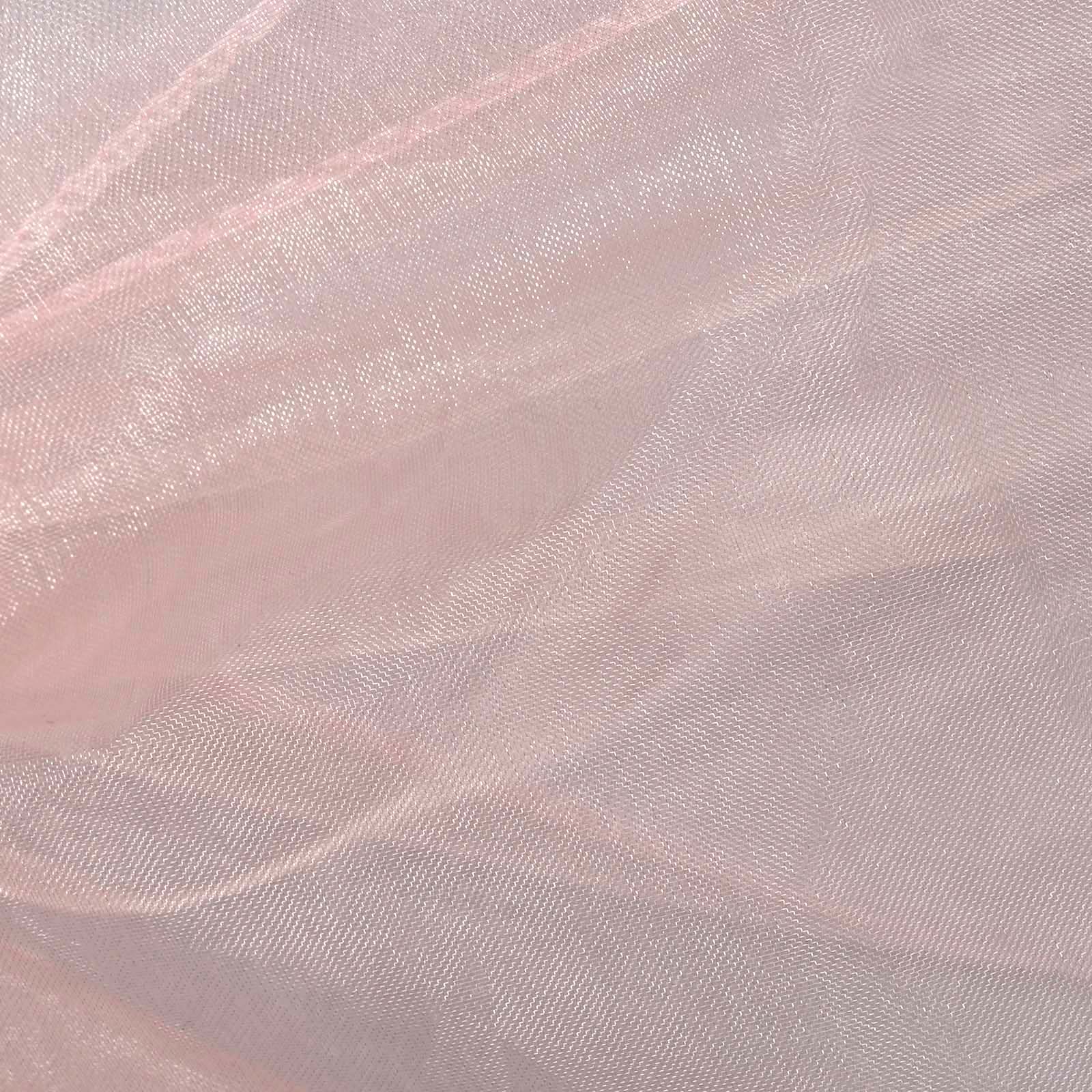 5 Pack Organza Chair Sashes Blush - Reusable Sheer Chair Bows 6"x108"