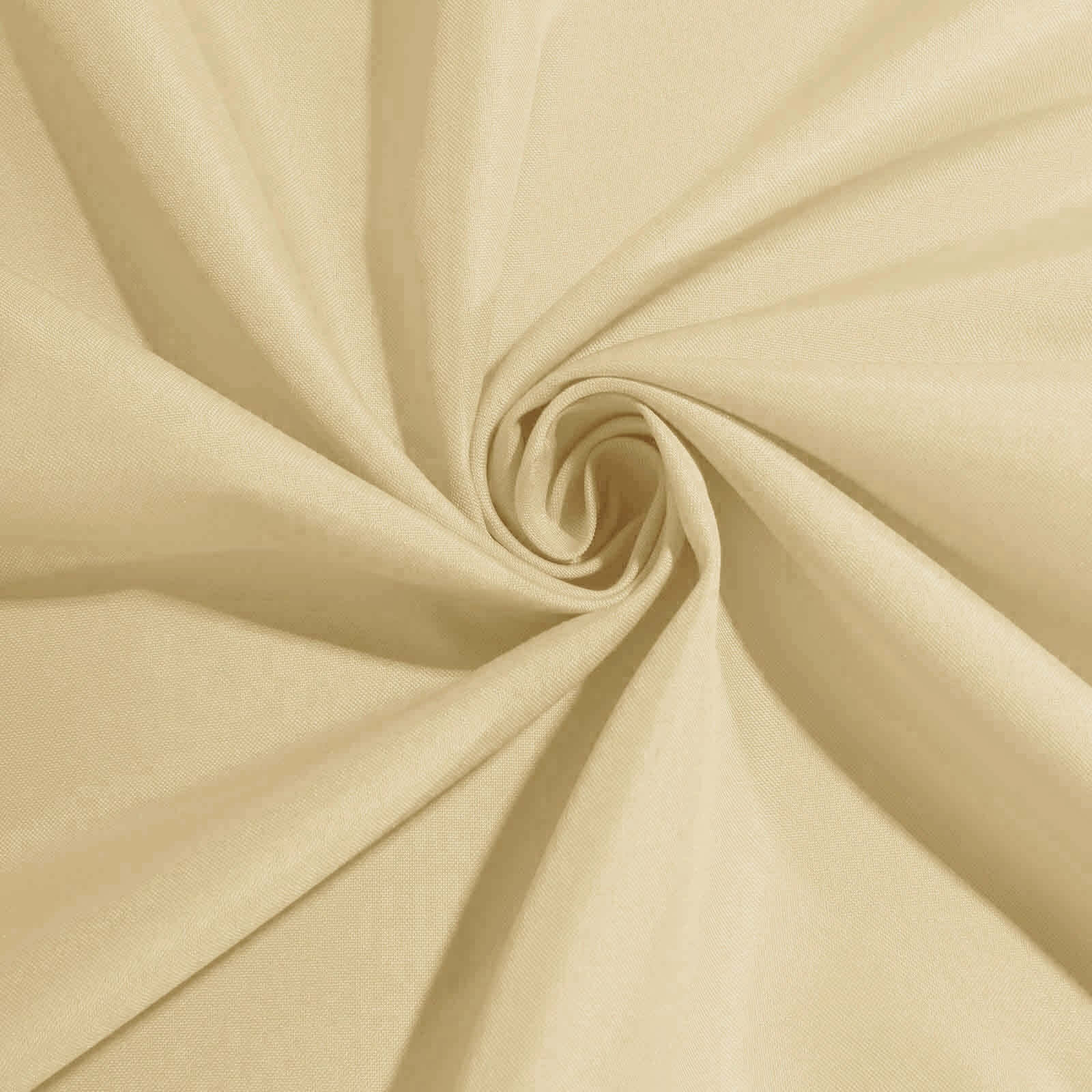 Polyester Square 90"x90" Tablecloth Champagne - Wrinkle-Resistant & Durable Table Cover