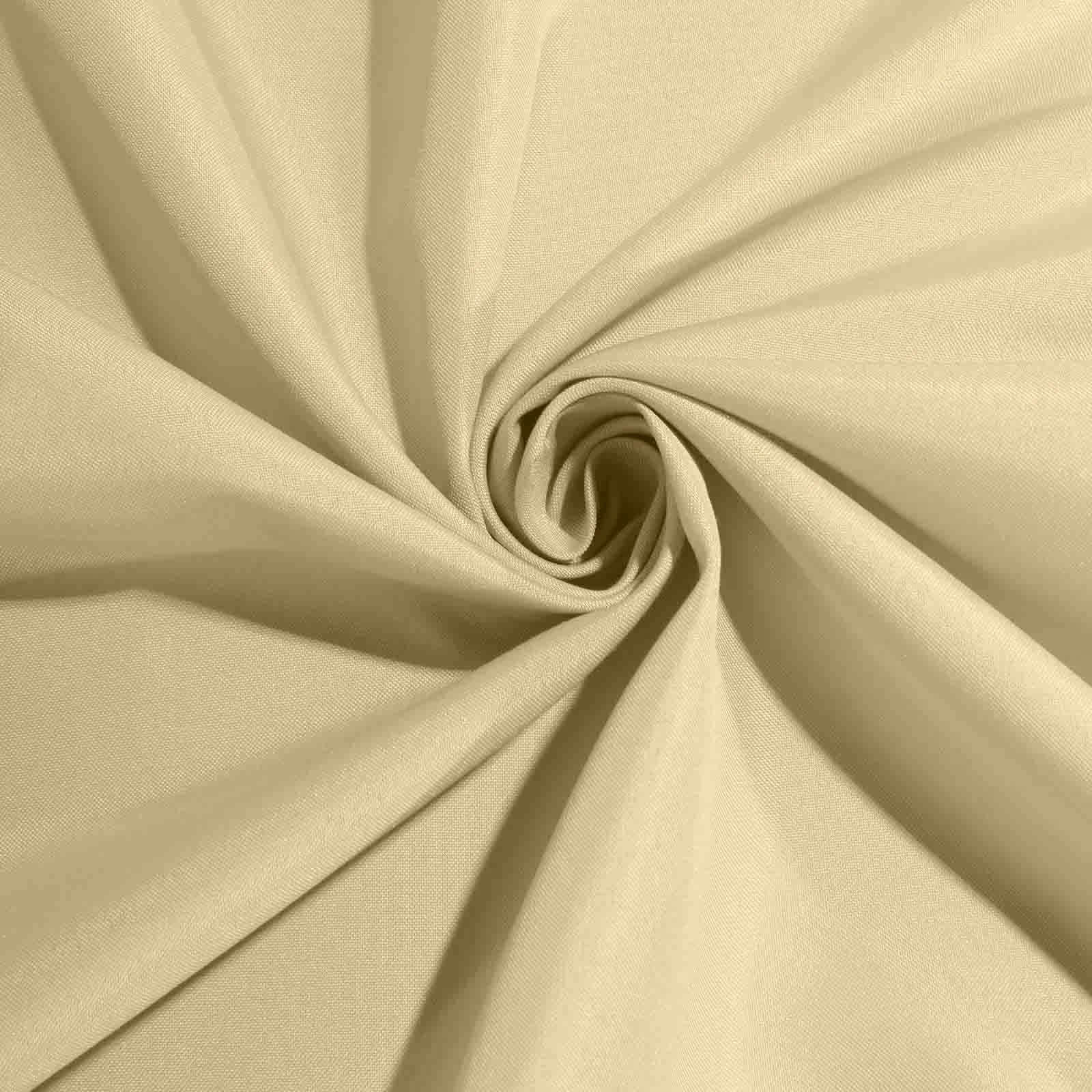 Polyester Square 70"x70" Tablecloth Champagne - Wrinkle-Resistant & Durable Table Cover