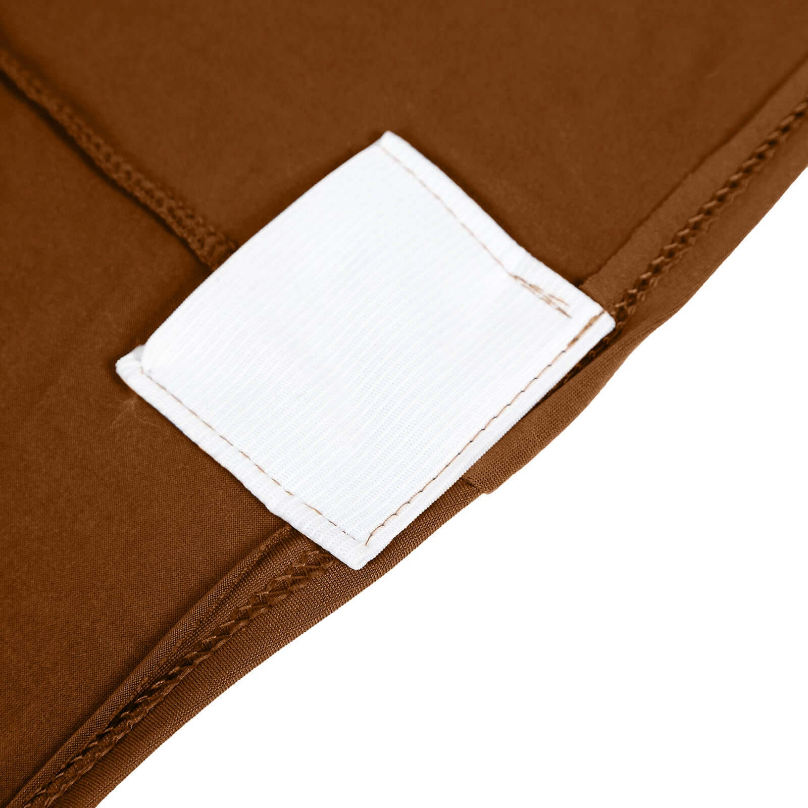 Stretch Spandex Chair Cover Cinnamon Brown for Folding Chairs - Reusable & Wrinkle-Resistant 160GSM Fitted Slipcover
