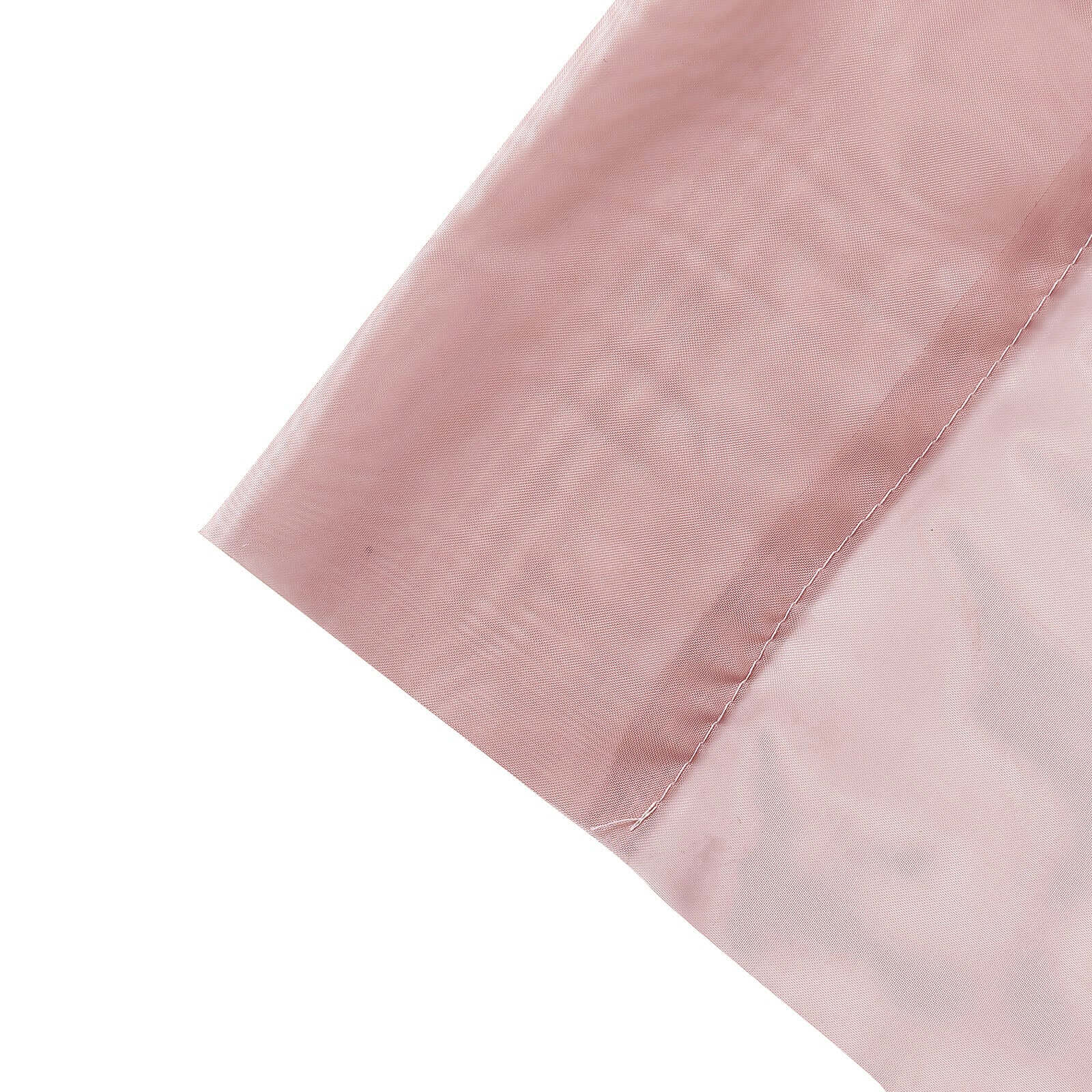 5ftx32ft Premium Dusty Rose Chiffon Curtain Panel, Durable Flame Resistant Backdrop Ceiling Drapery With Rod Pocket