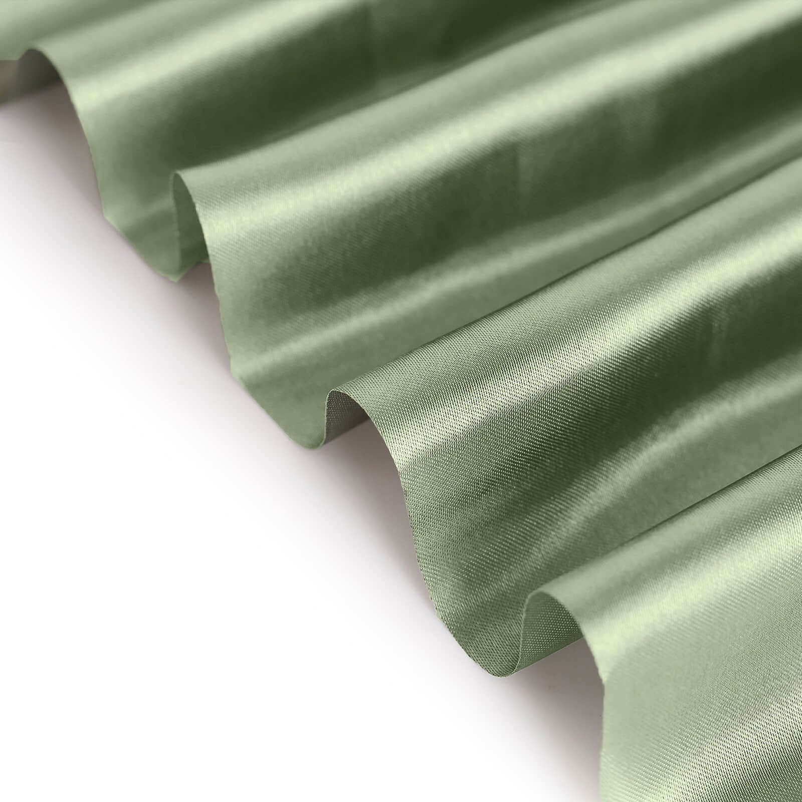 12"x10yd Dusty Sage Green Satin Fabric Bolt, DIY Craft Wholesale Fabric