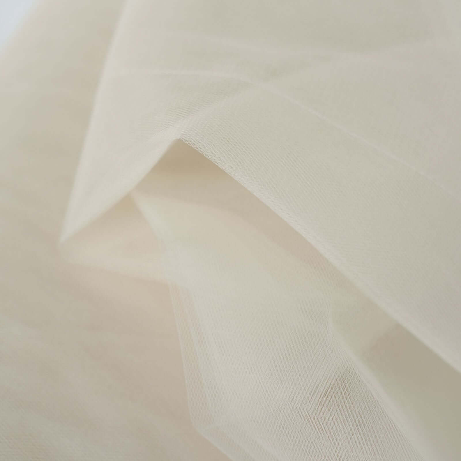 108"x50 Yards Beige Tulle Fabric Bolt, DIY Craft Fabric Roll