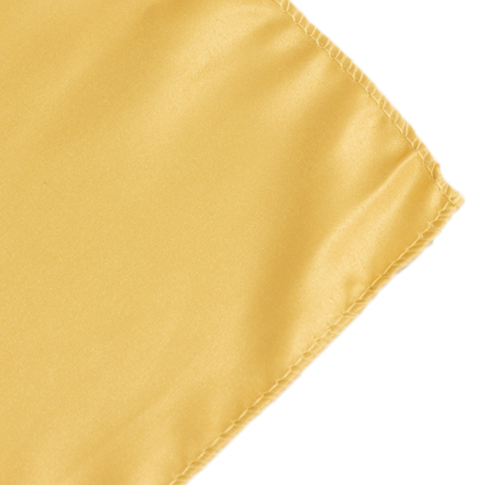 Lamour Satin 72"x72" Table Overlay Square Tablecloth Champagne - Smooth Finish Table Topper