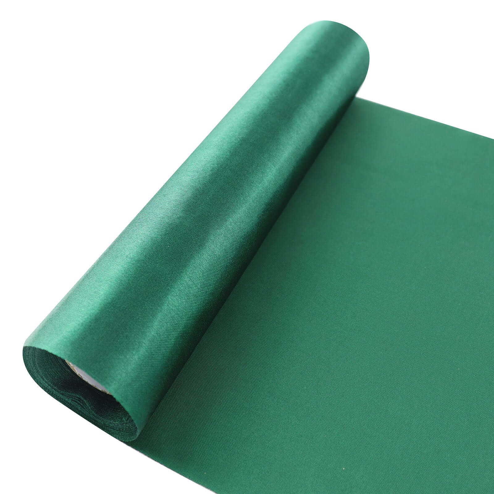 12"x10yd Hunter Emerald Green Satin Fabric Bolt, DIY Craft Wholesale Fabric