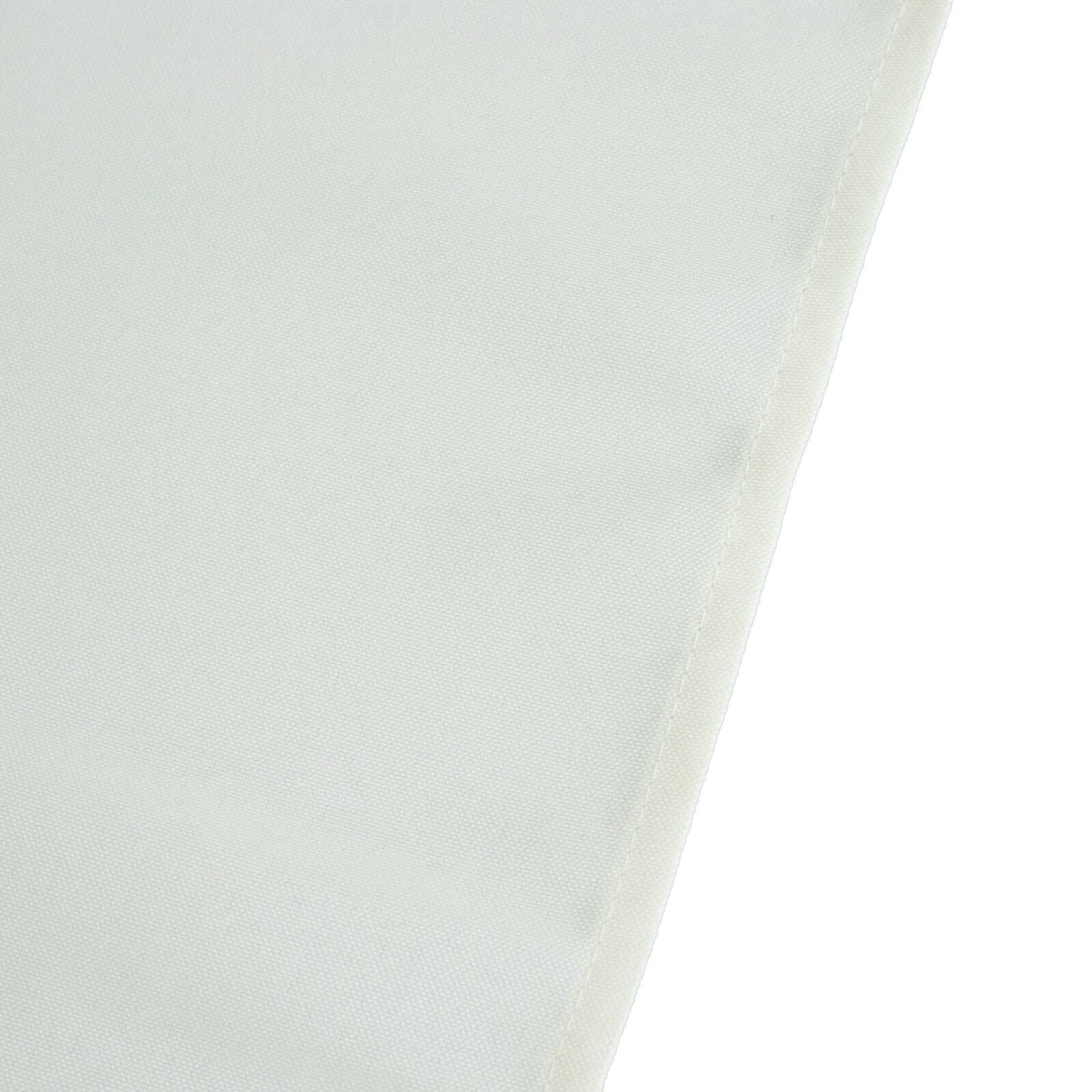 Premium Polyester 70"x70" Table Overlay Square Tablecloth Ivory 220GSM Wrinkle-Resistant Table Cover