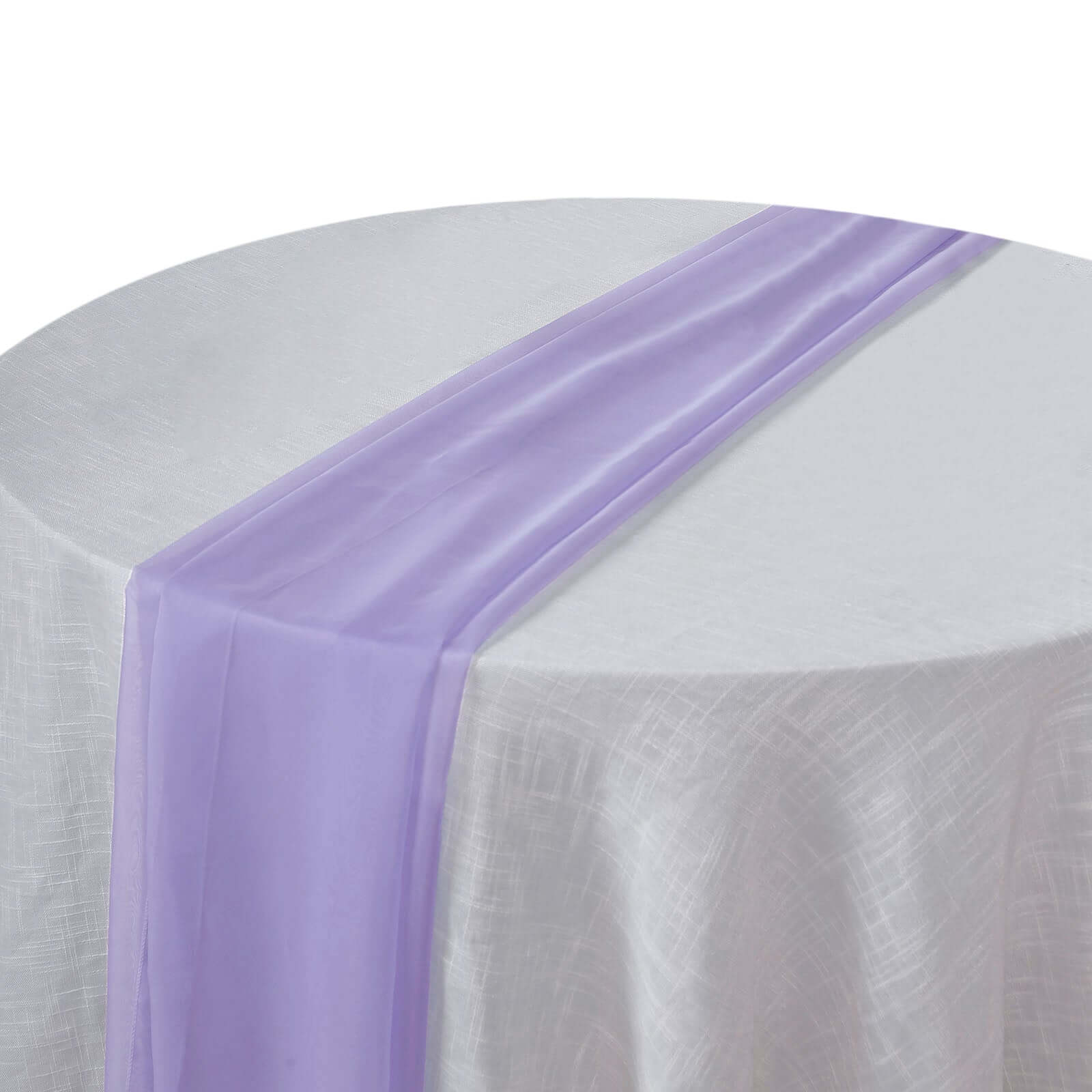 Premium Chiffon 6ft Table Runner Lavender Lilac - Flowy & Lightweight Table Decor