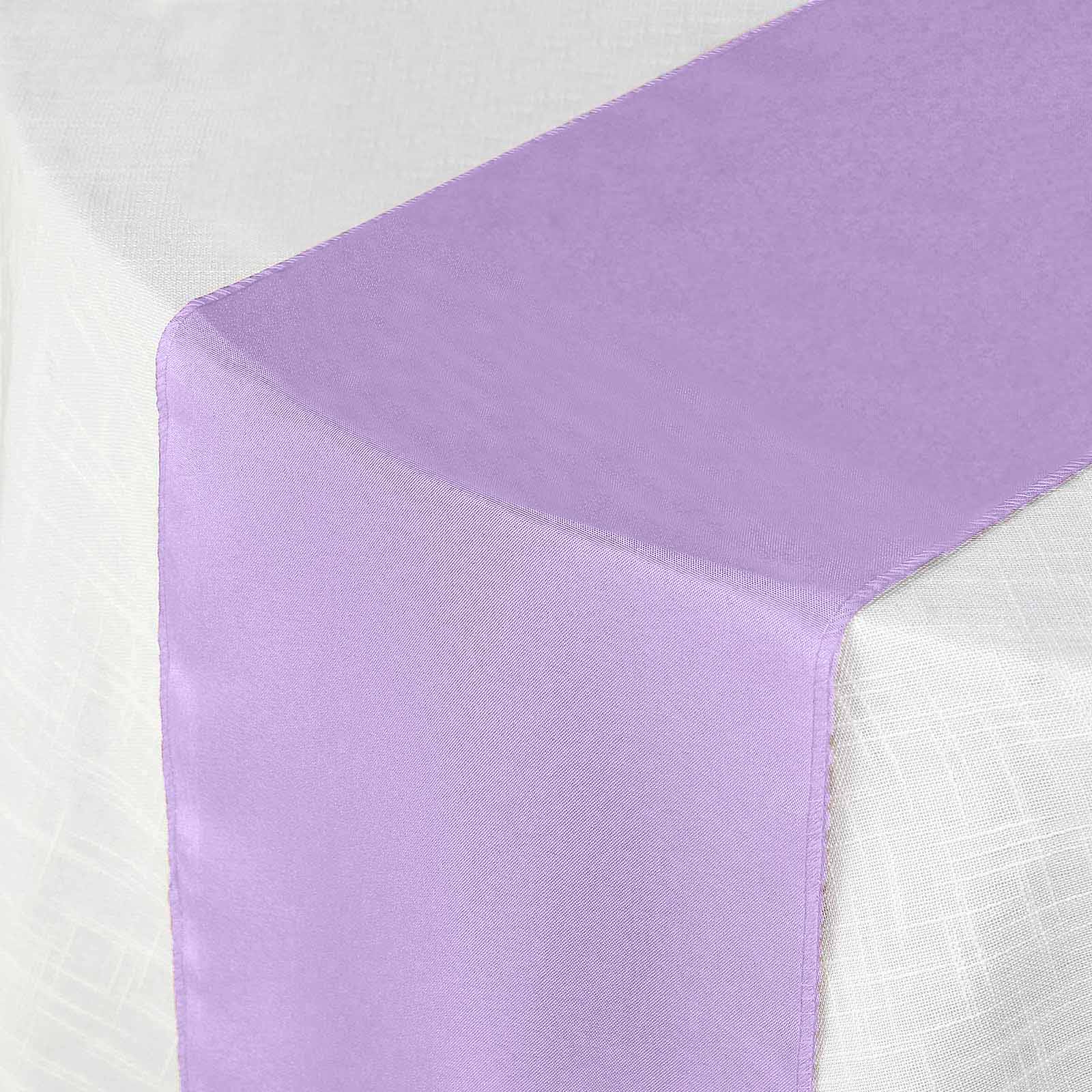 Polyester 12"x108" Table Runner Lavender - Durable & Wrinkle-Resistant Table Decor