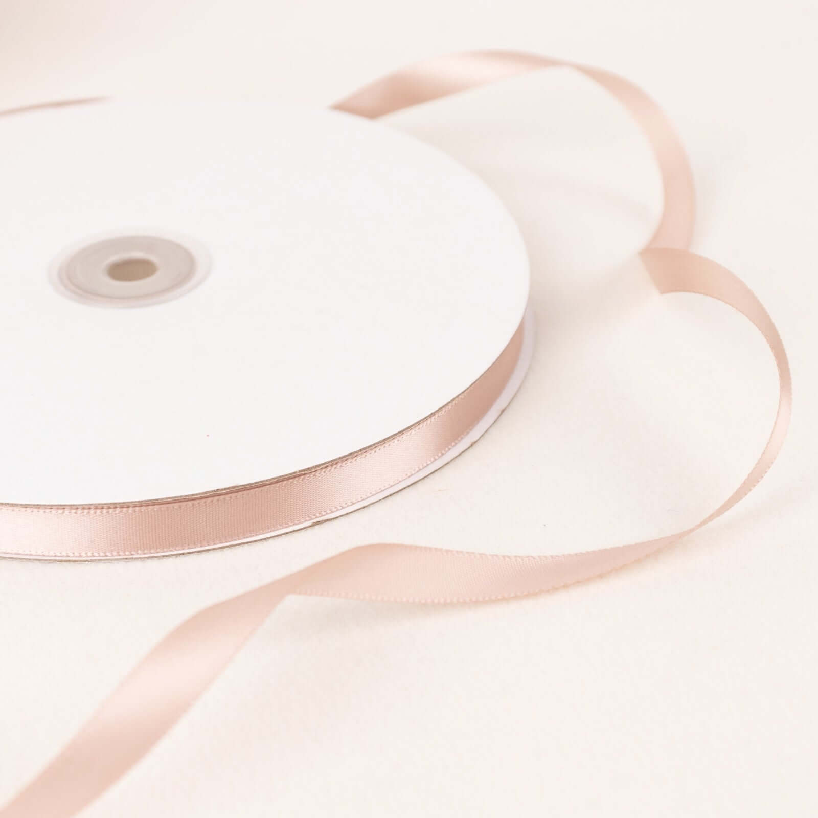 100 Yards 3 8" Nude Single Face Decorative Satin Ribbon